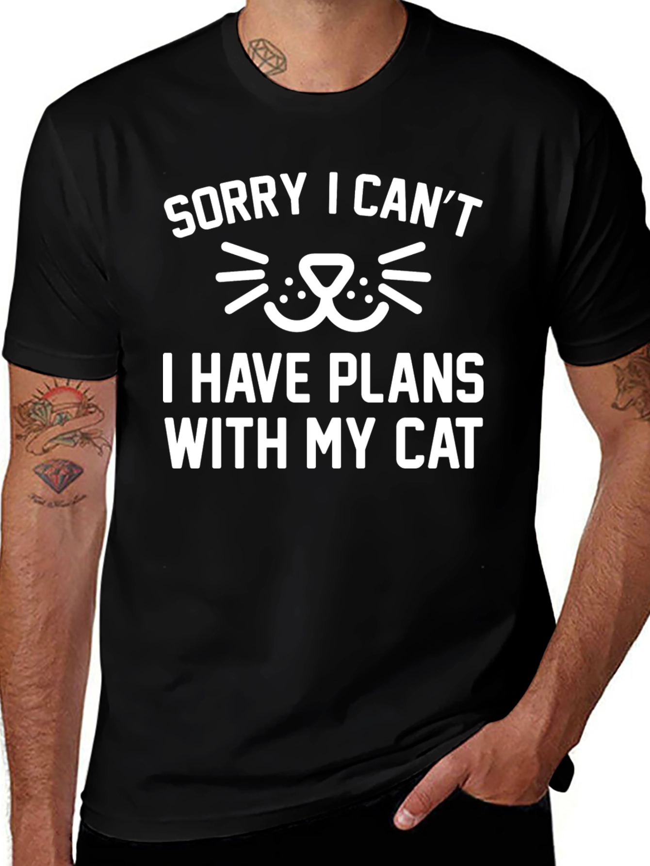 Variant 21 of Sorry I Can't I Have Plans With My Cat T-Shirt