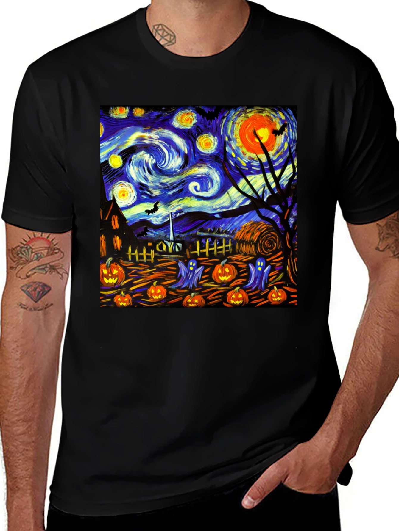 Variant 14 of Starry Halloween T-Shirt