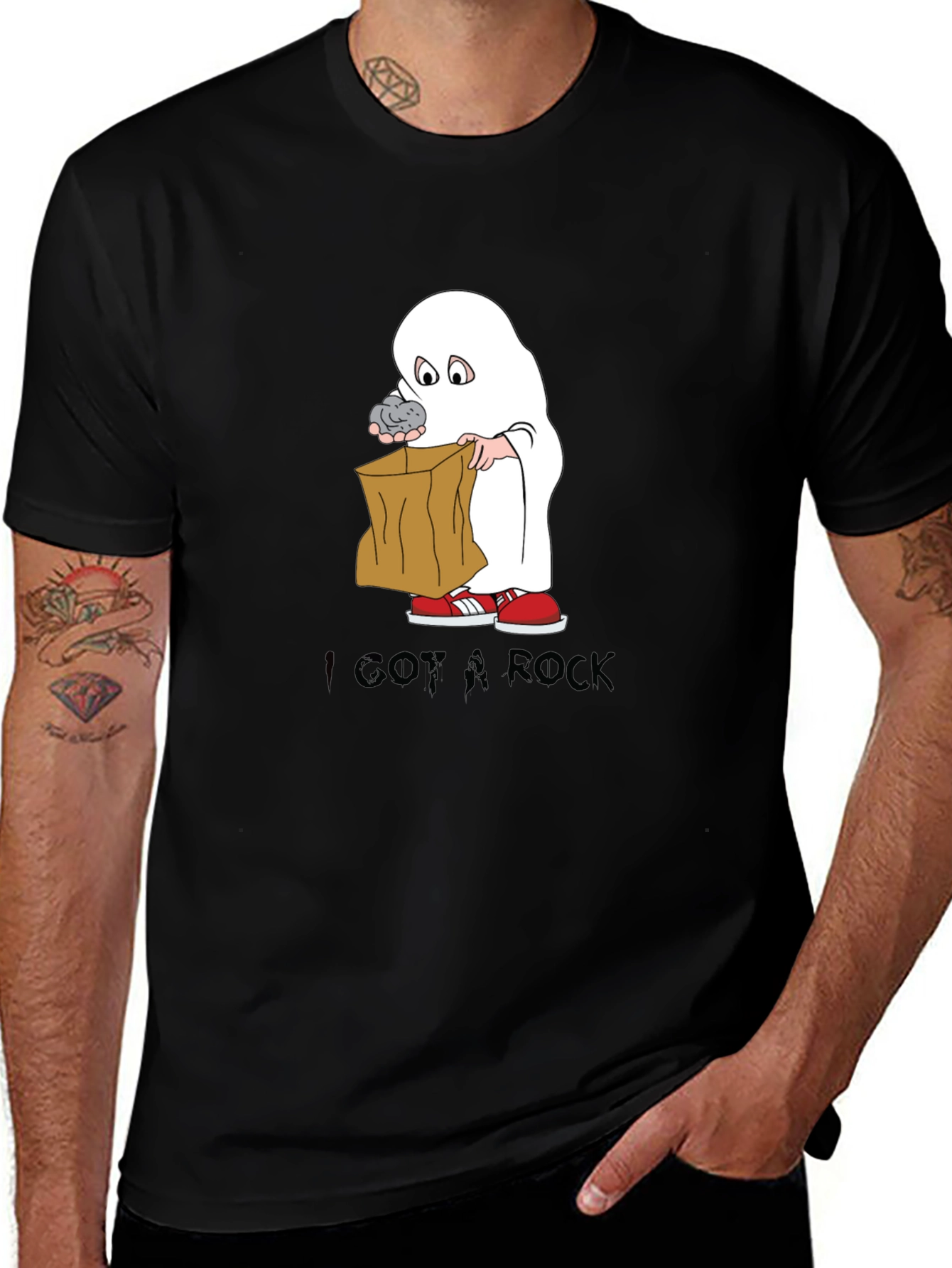 Variant 27 of Charlie Brown "I Got A Rock" Halloween T-Shirt