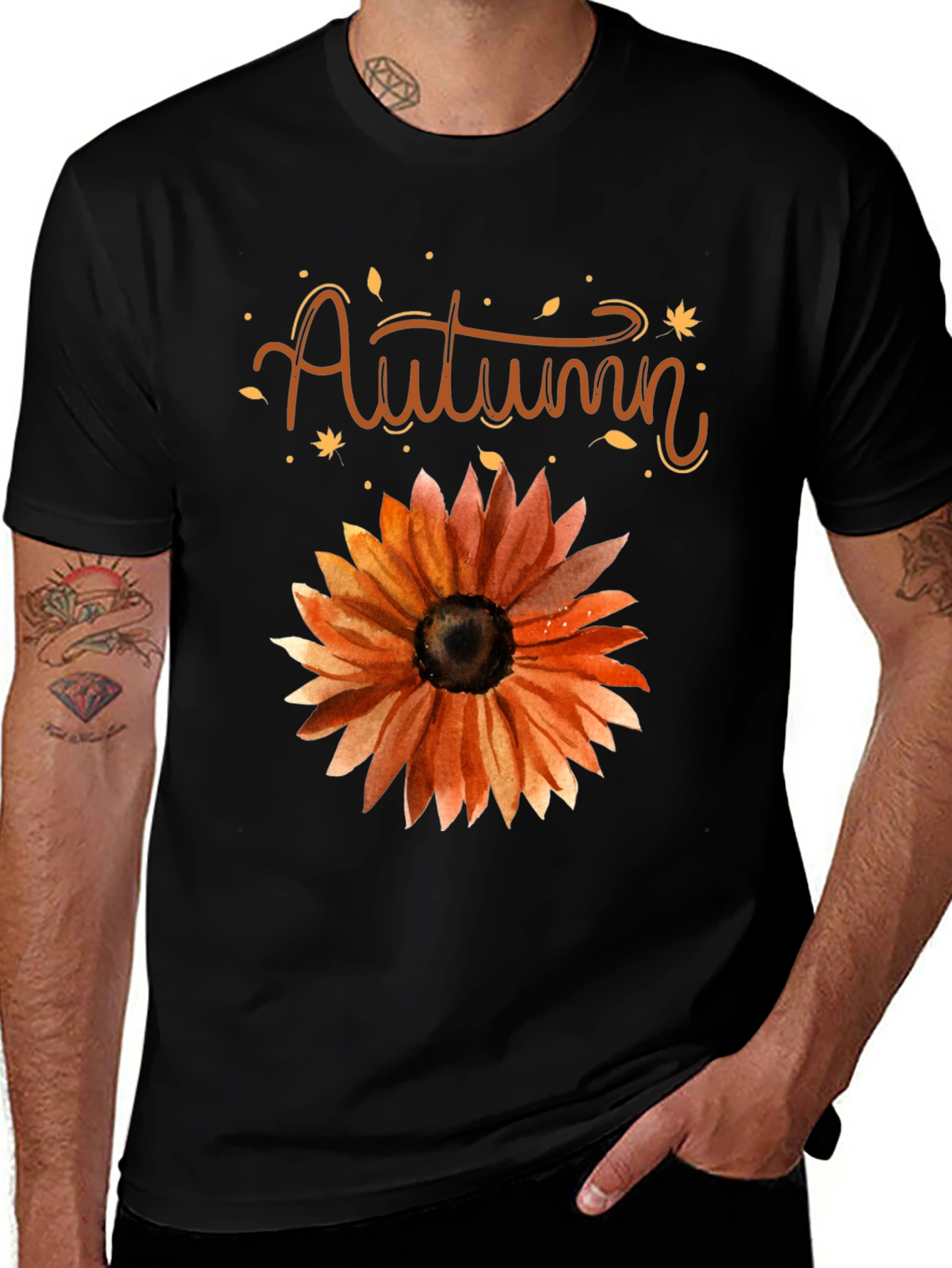 Variant 22 of Autumn Sunflower Graphic Tee - Fall Fashion