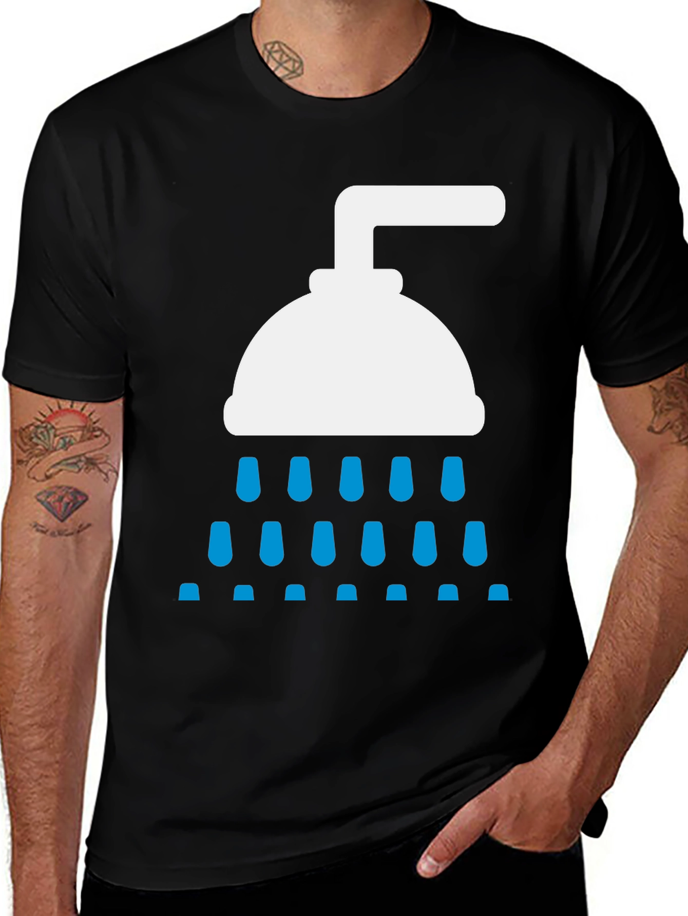 Variant 23 of Shower Graphic T-Shirt - Clean Comfort