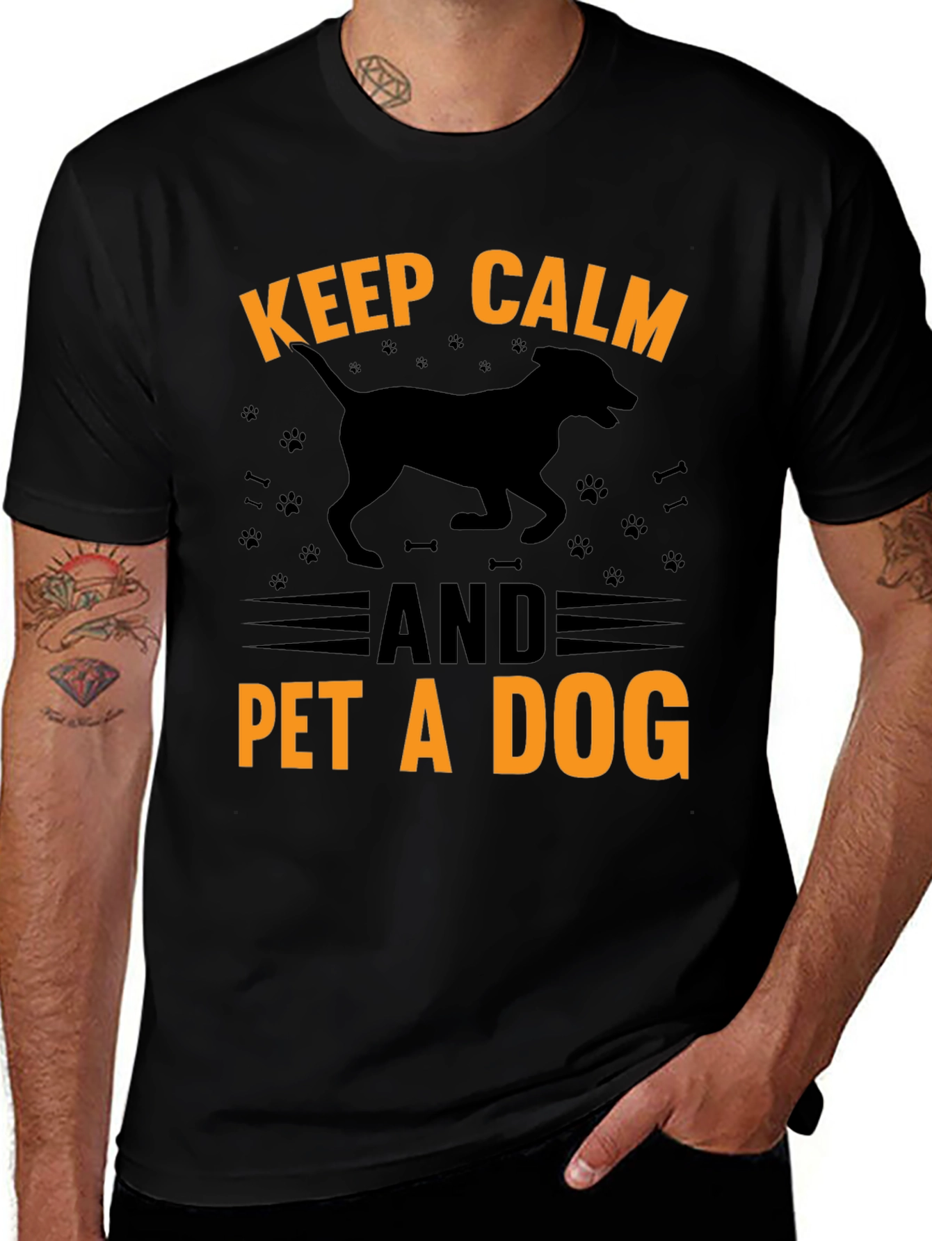 Variant 16 of Keep Calm and Pet a Dog T-Shirt