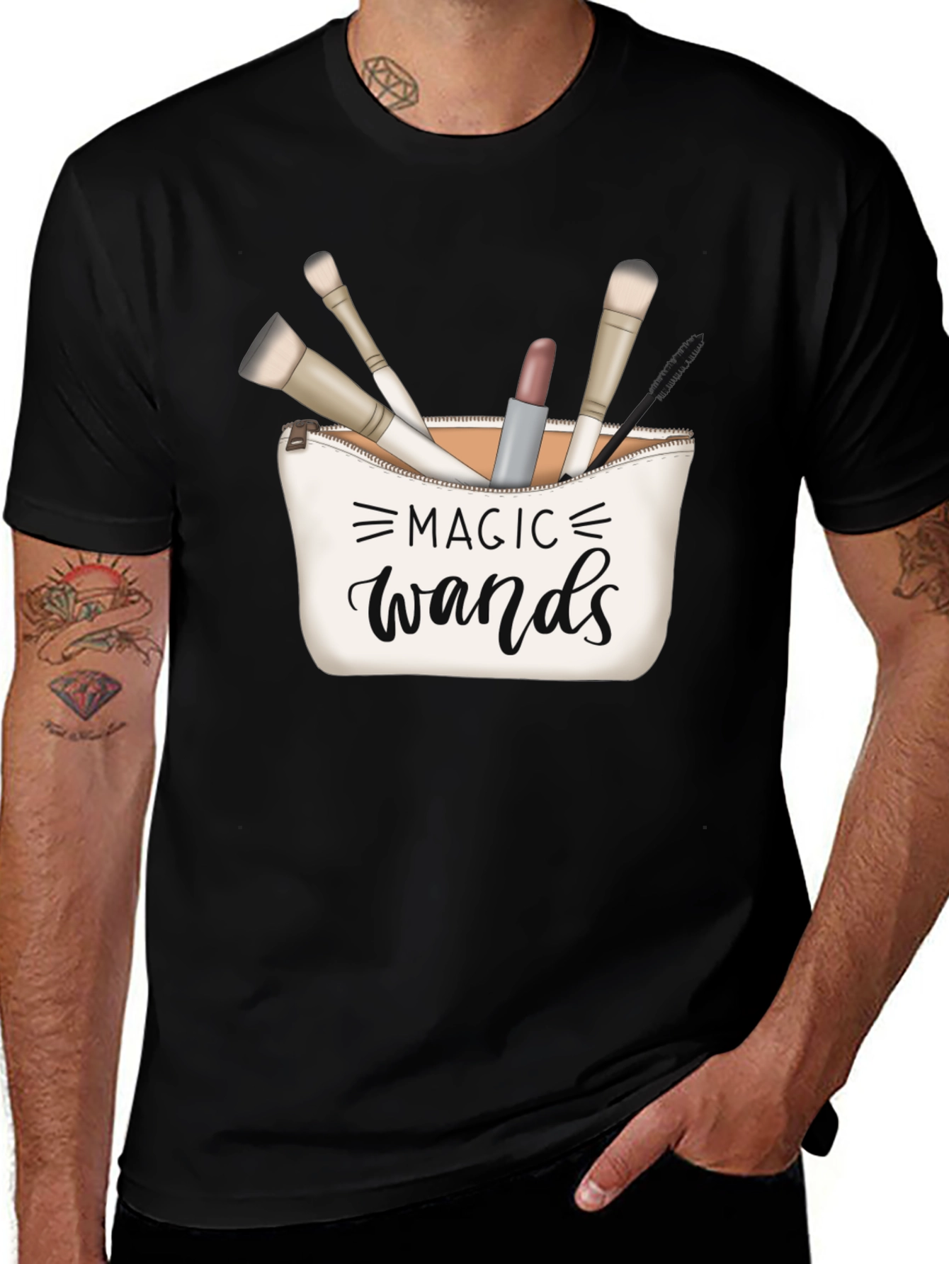 Variant 17 of Magic Wands Makeup T-Shirt