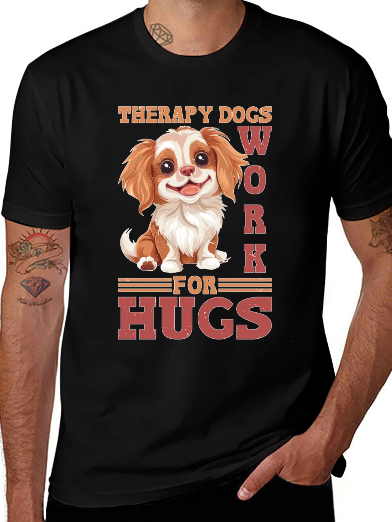 Therapy Dogs Work for Hugs T-Shirt