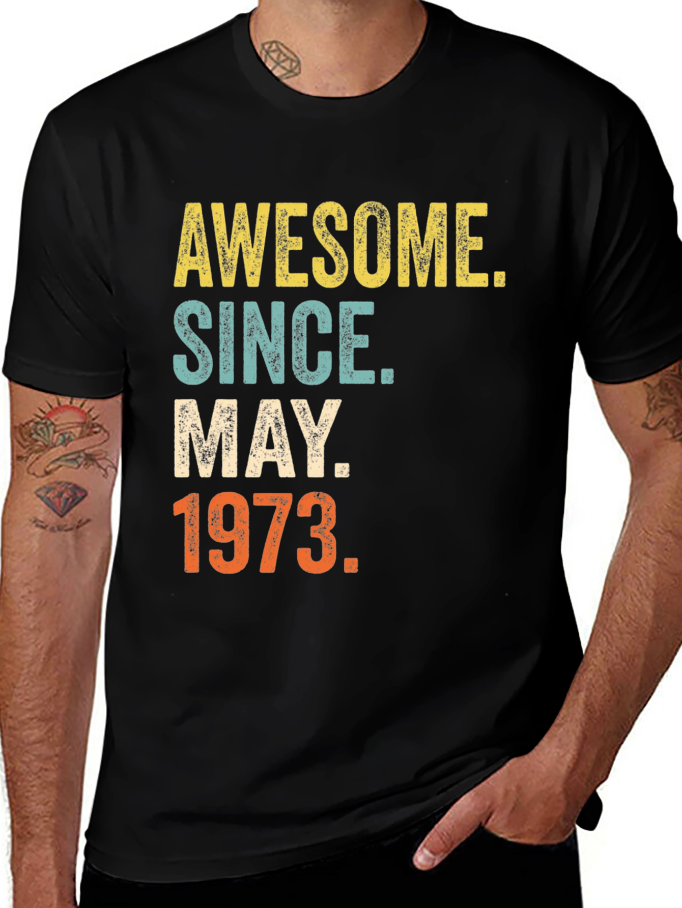 Variant 8 of Awesome Since May 1973 Birthday T-Shirt