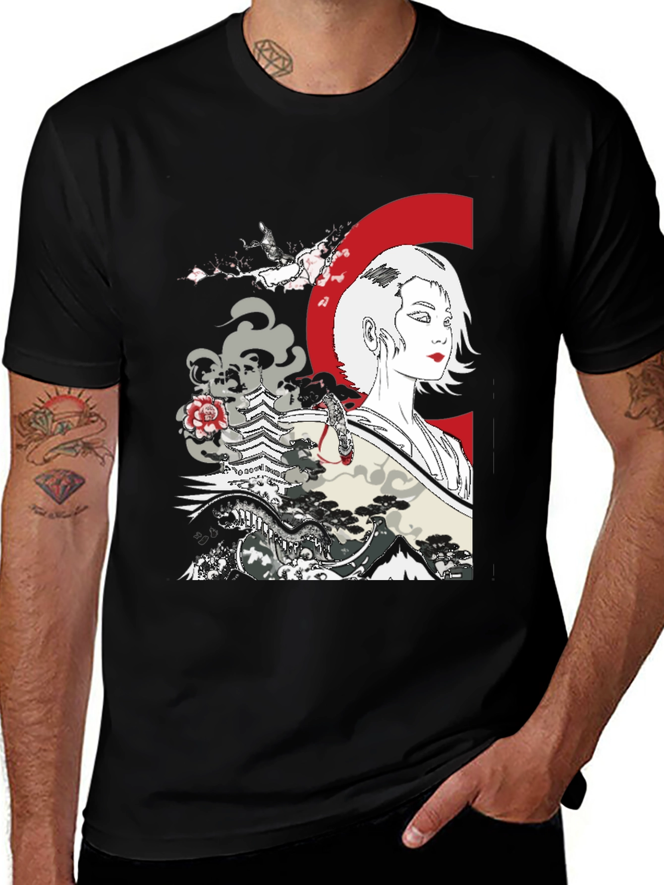 Variant 21 of Japanese Art Graphic T-Shirt