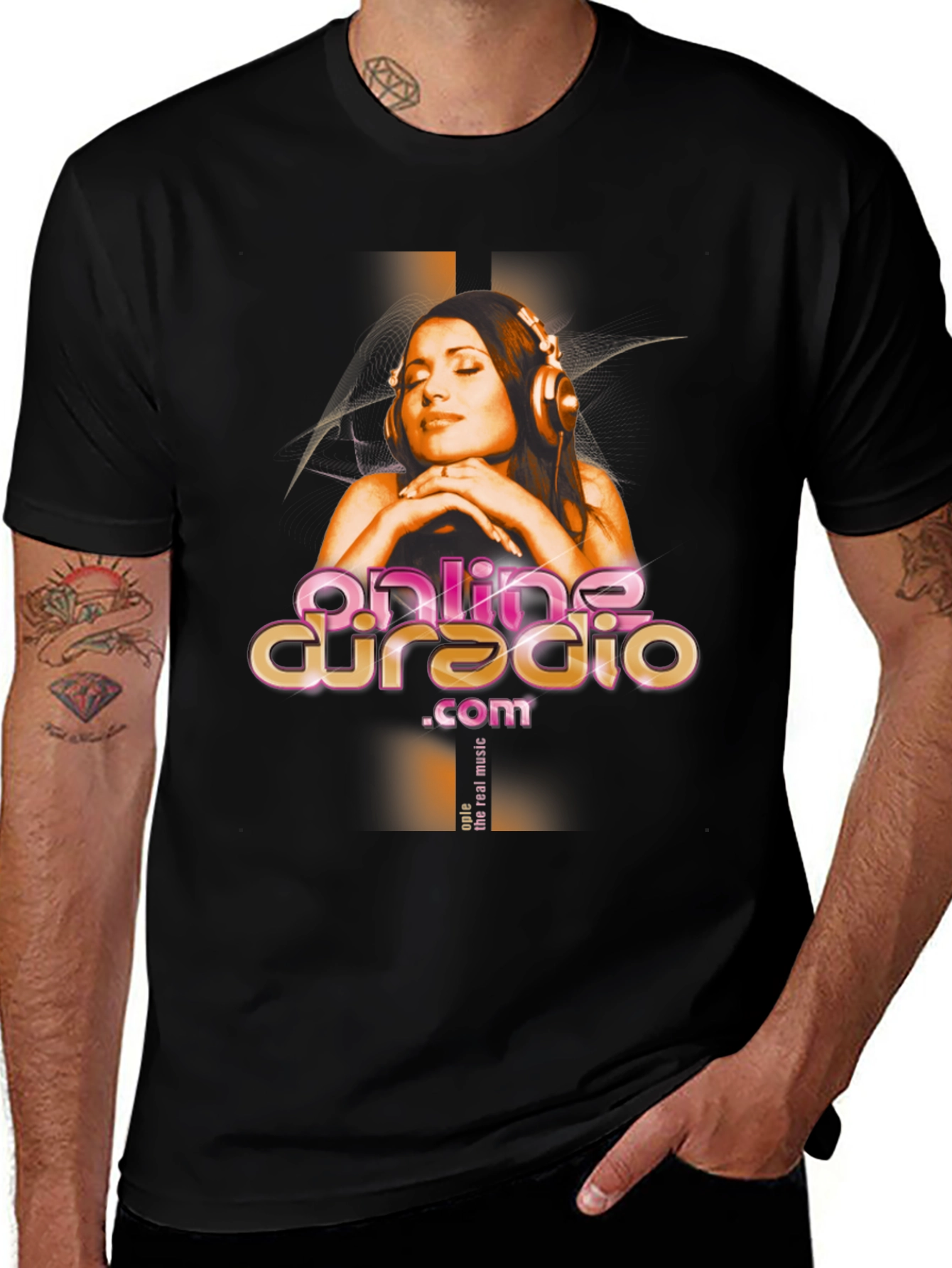 Variant 29 of Online DJ Radio Graphic T-Shirt - Black