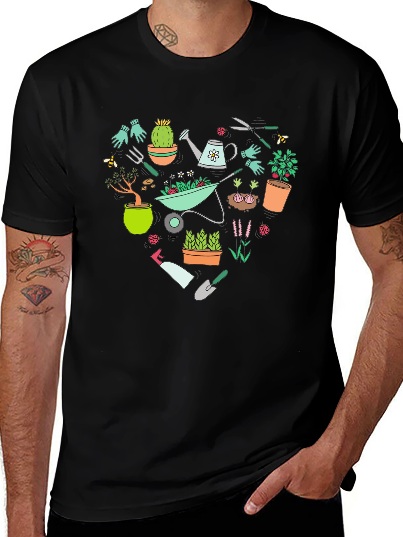 Variant 28 of Gardening Heart Graphic T-Shirt