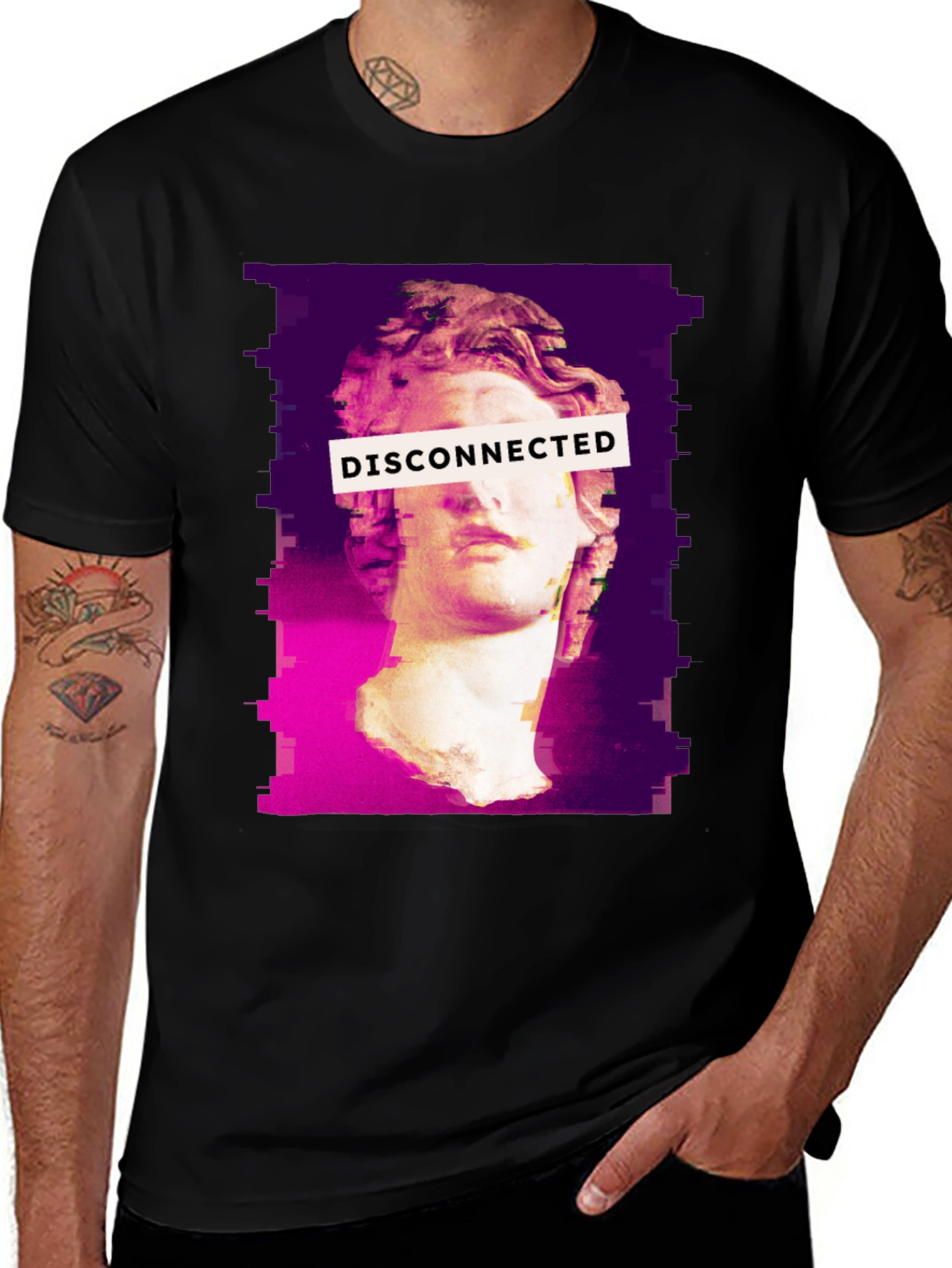 Variant 13 of Disconnected Statue Graphic T-Shirt