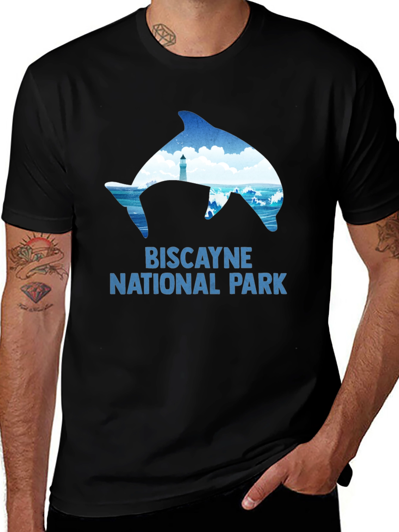 Variant 19 of Biscayne National Park Dolphin T-Shirt