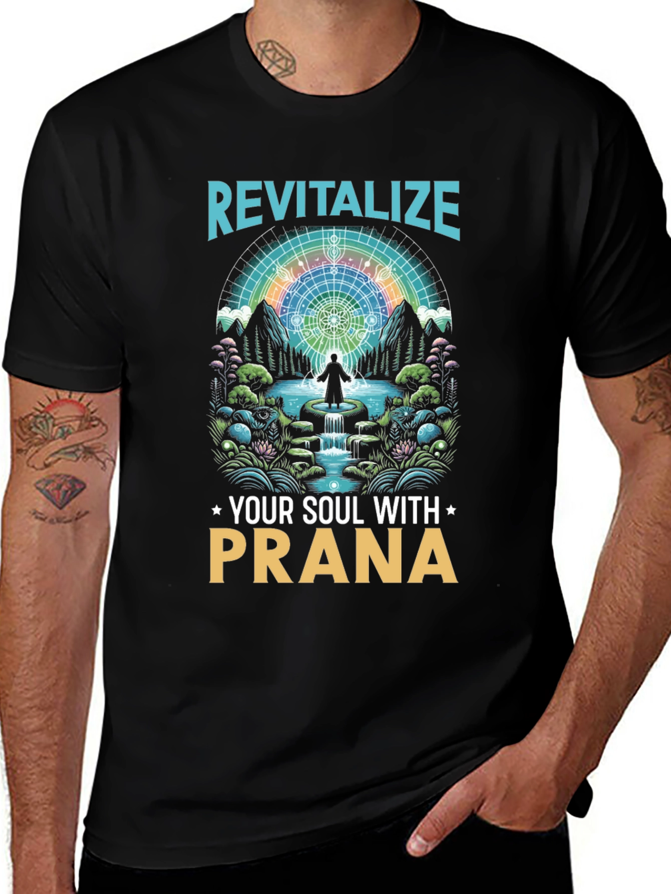 Variant 5 of Revitalize Your Soul Prana T-Shirt