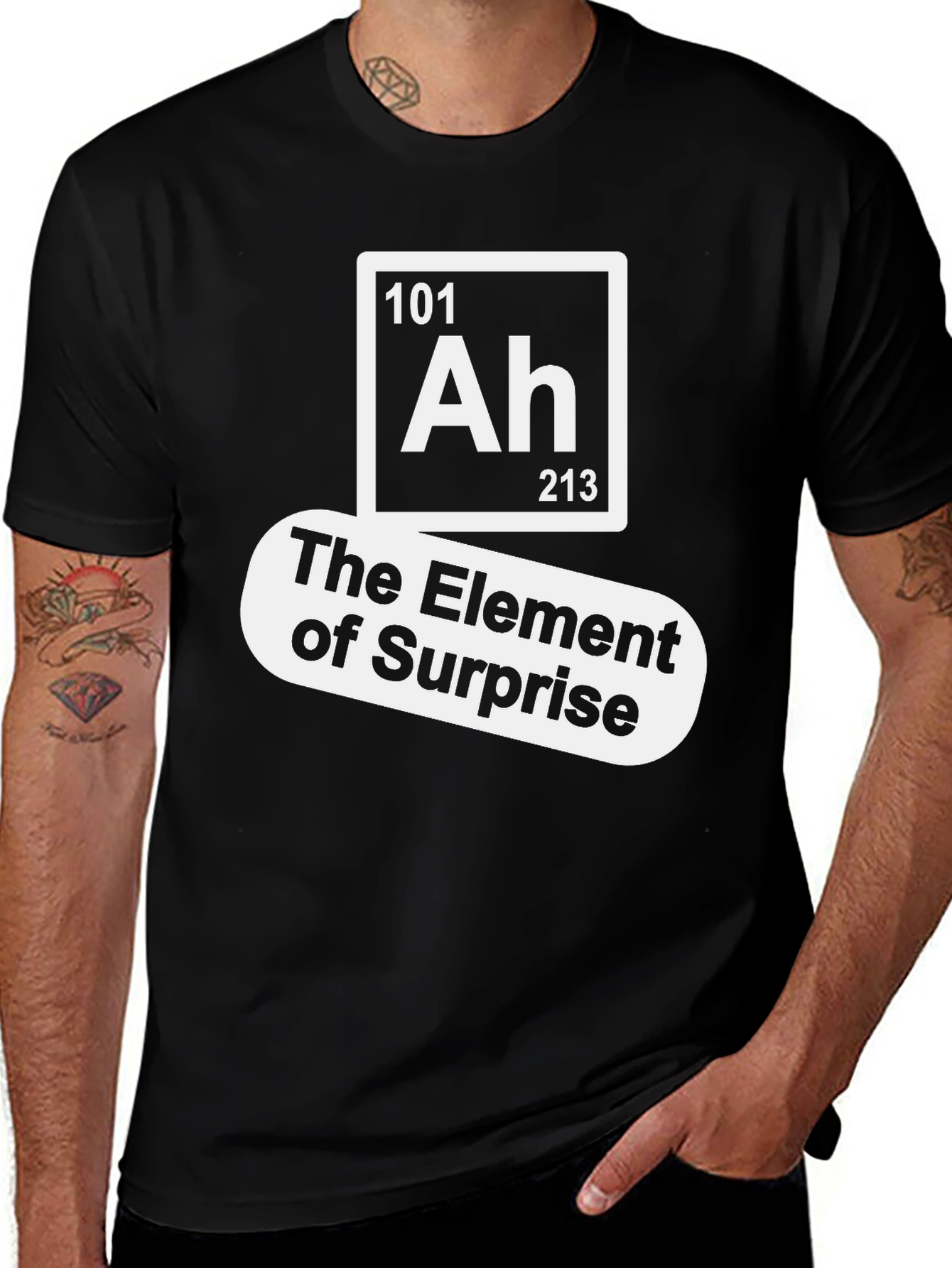 Variant 24 of Element of Surprise T-Shirt - Funny Science Tee