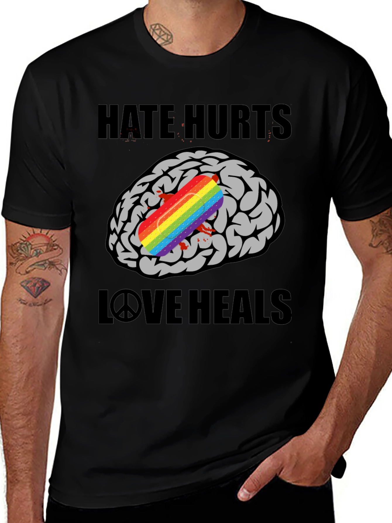 Variant 24 of Hate Hurts Love Heals Graphic T-Shirt
