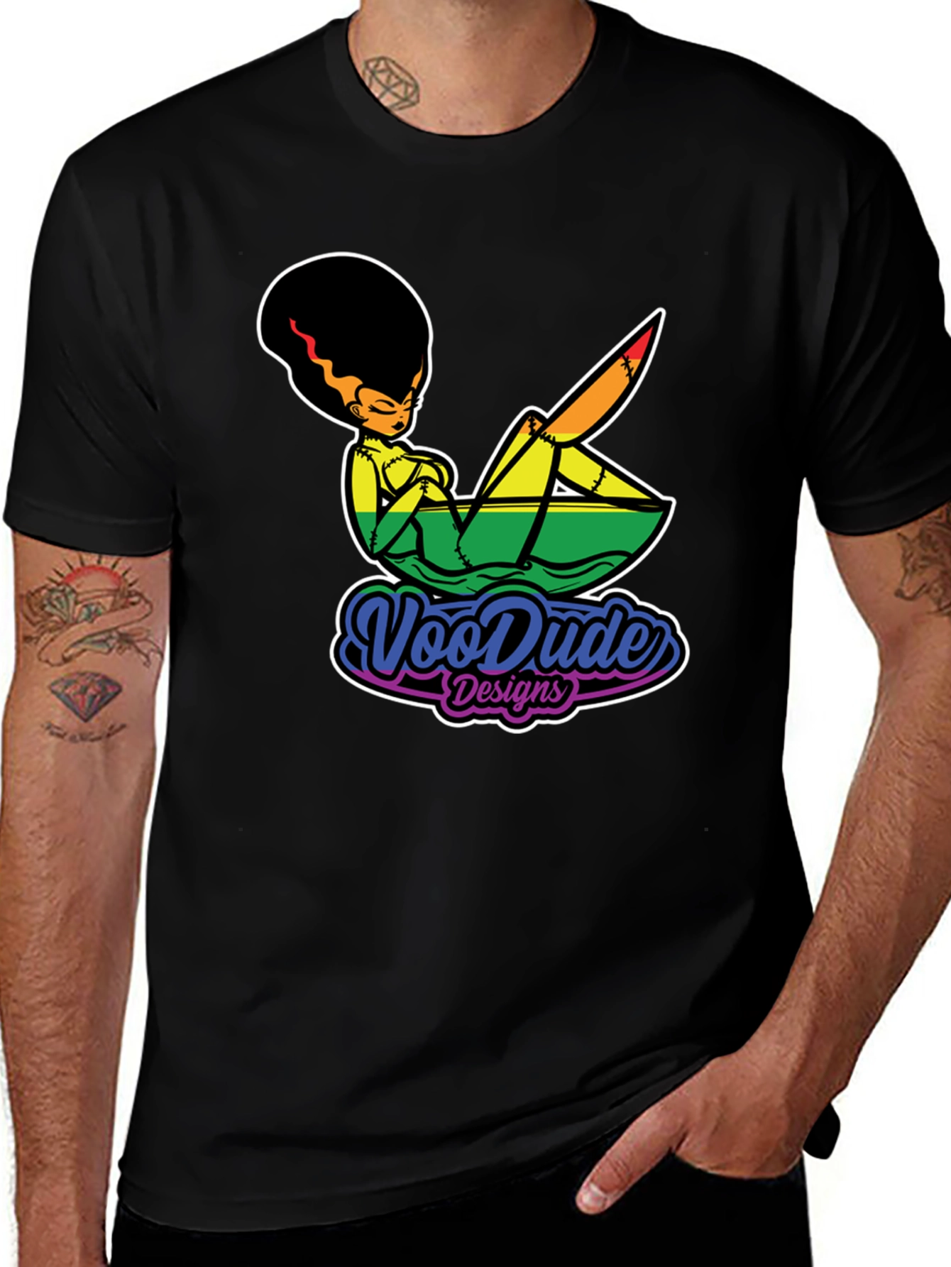 Variant 3 of VooDude Designs Pride Bride T-Shirt