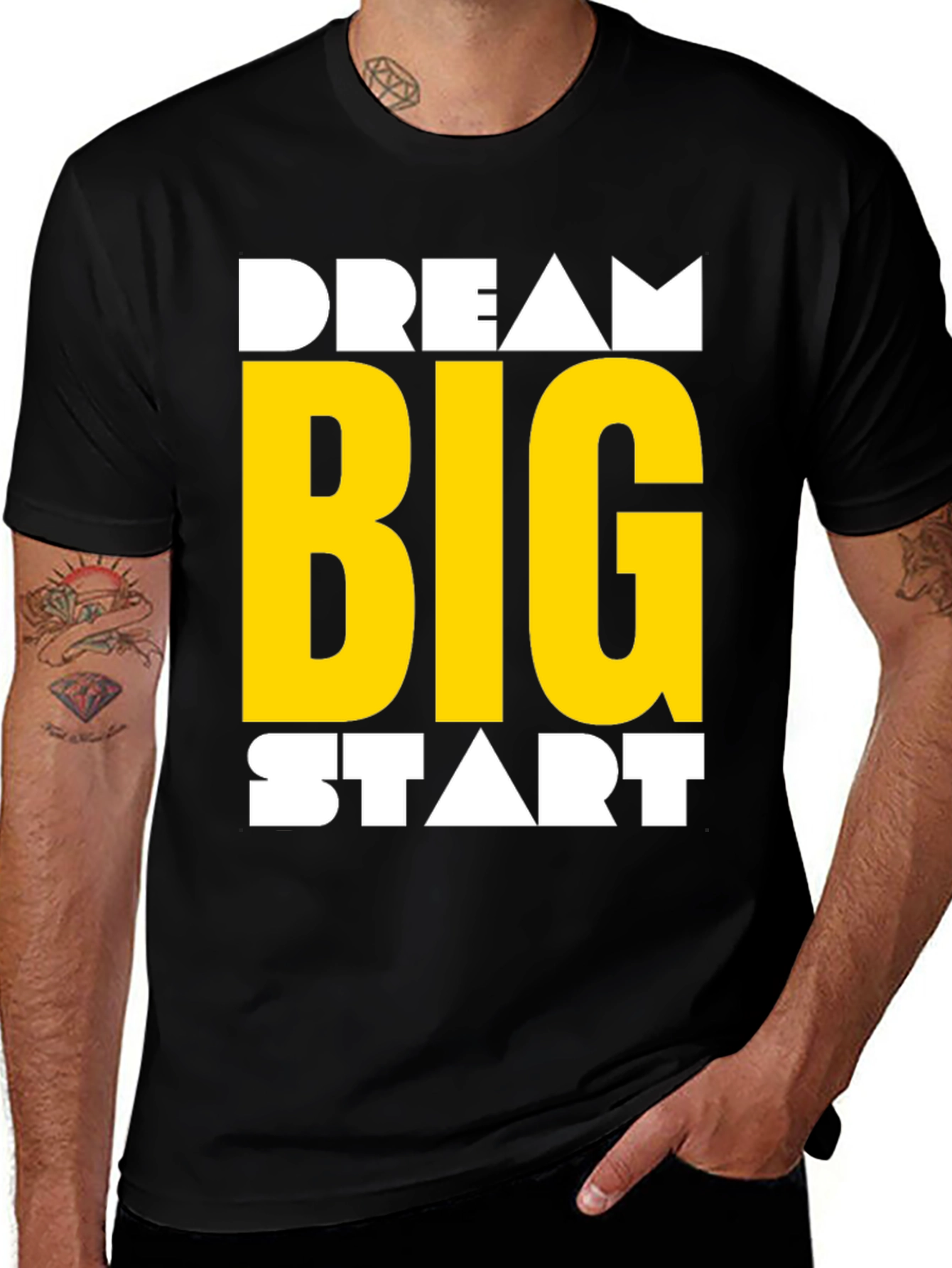 Dream Big Start Now T-Shirt - Motivational Design