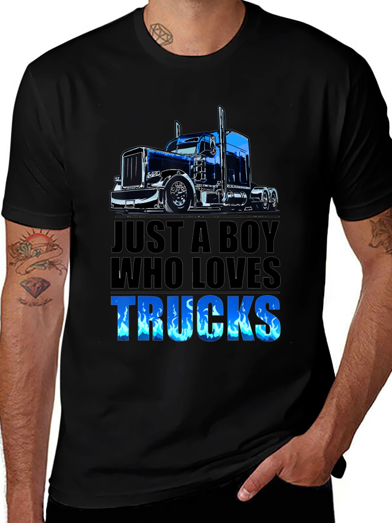 Variant 10 of Boy Who Loves Trucks T-Shirt