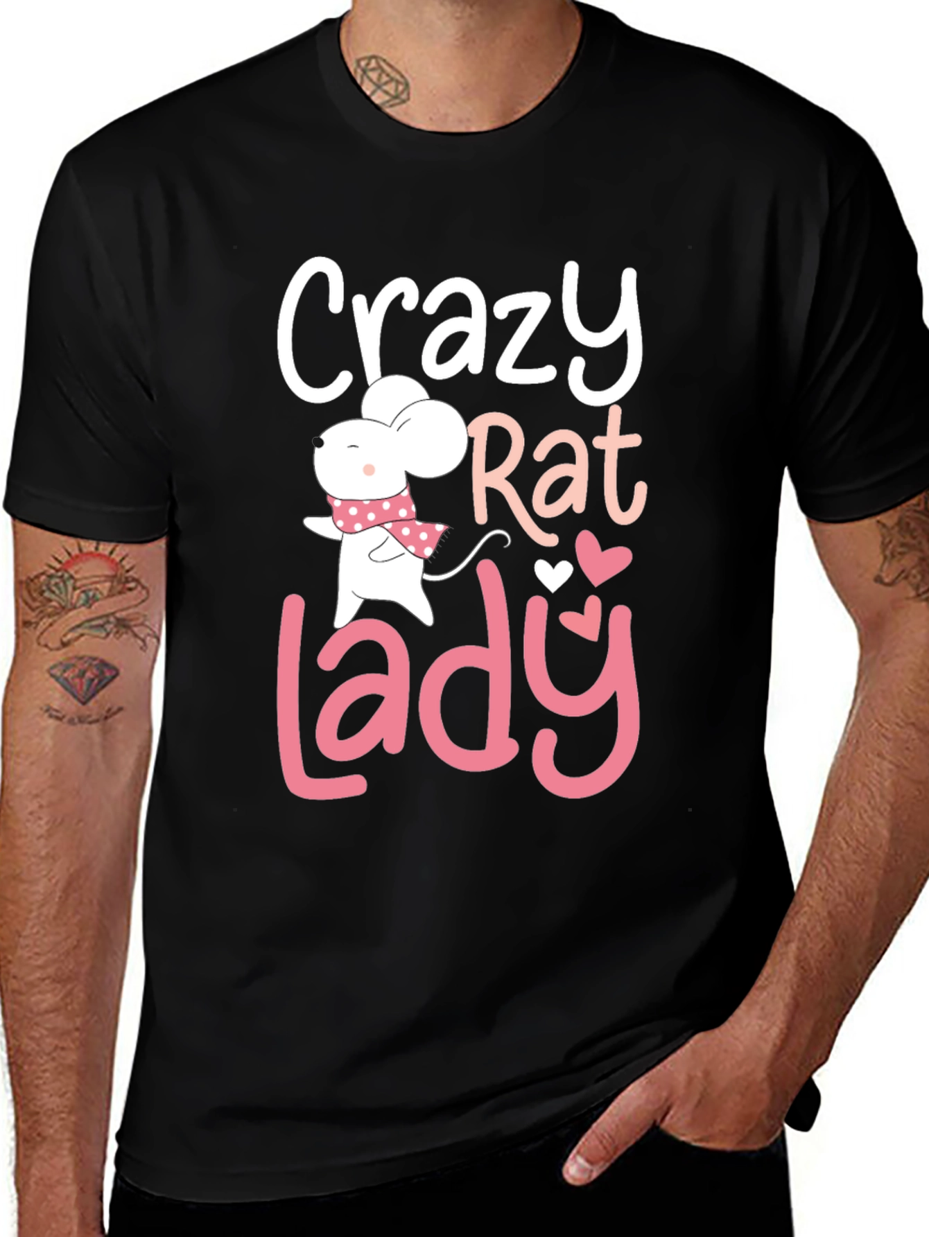 Variant 10 of Crazy Rat Lady Graphic T-Shirt
