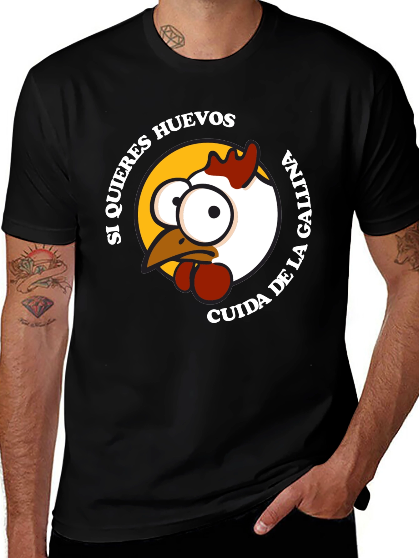 Variant 20 of Funny Chicken & Eggs Graphic T-Shirt