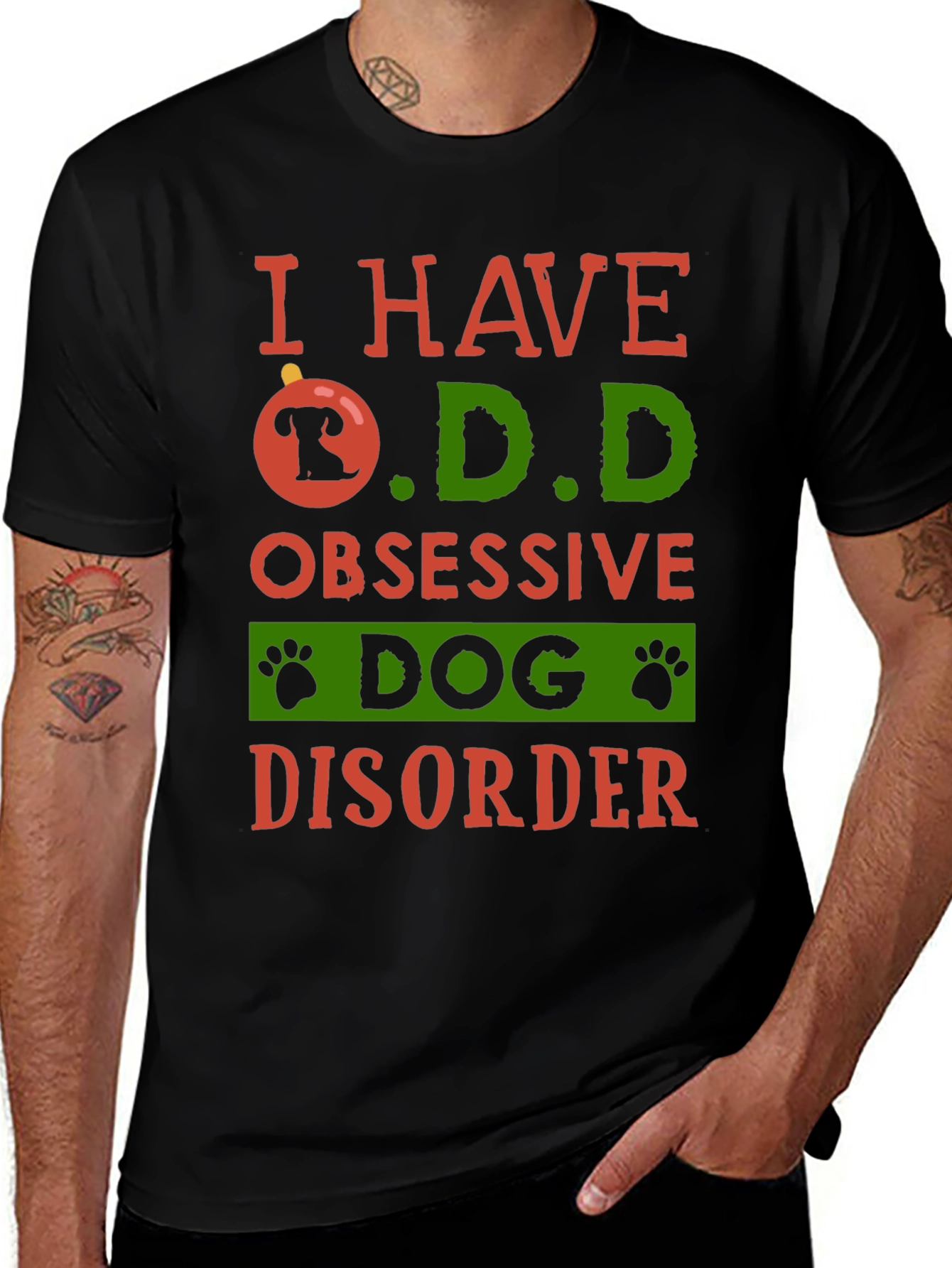 Variant 2 of I HAVE O.D.D Obsessive Dog Disorder T-Shirt