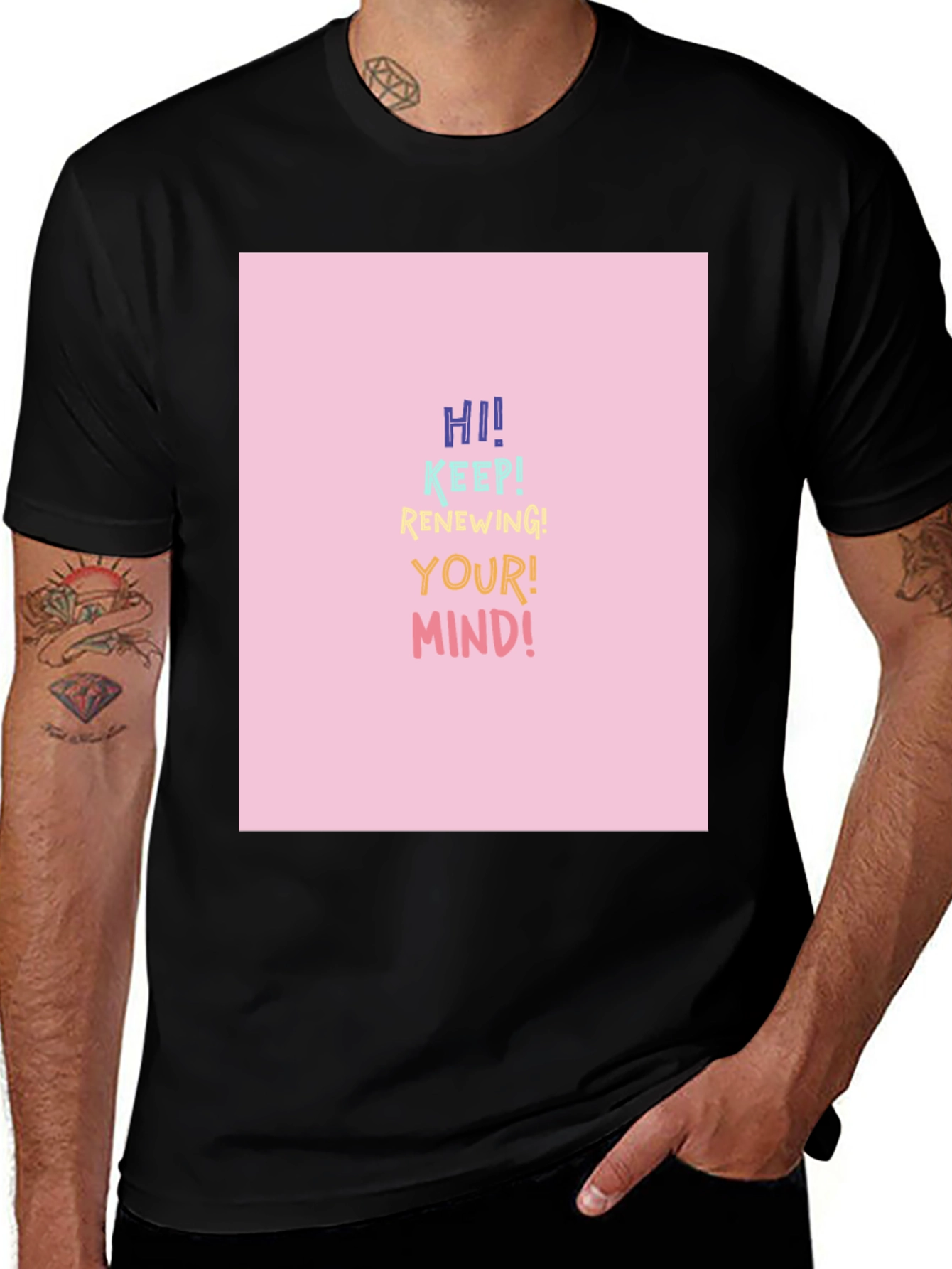 Variant 6 of Renew Your Mind Graphic Tee - Positive Vibes T-Shirt
