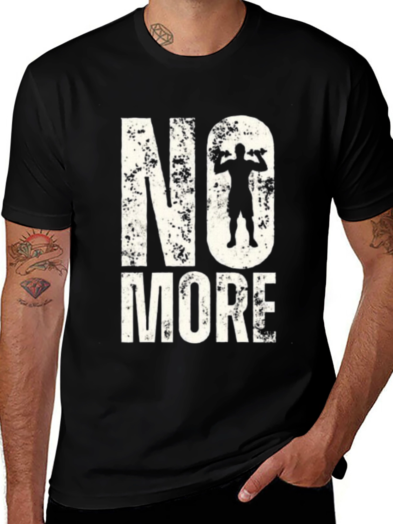 Variant 6 of No More Gym Black Graphic Tee