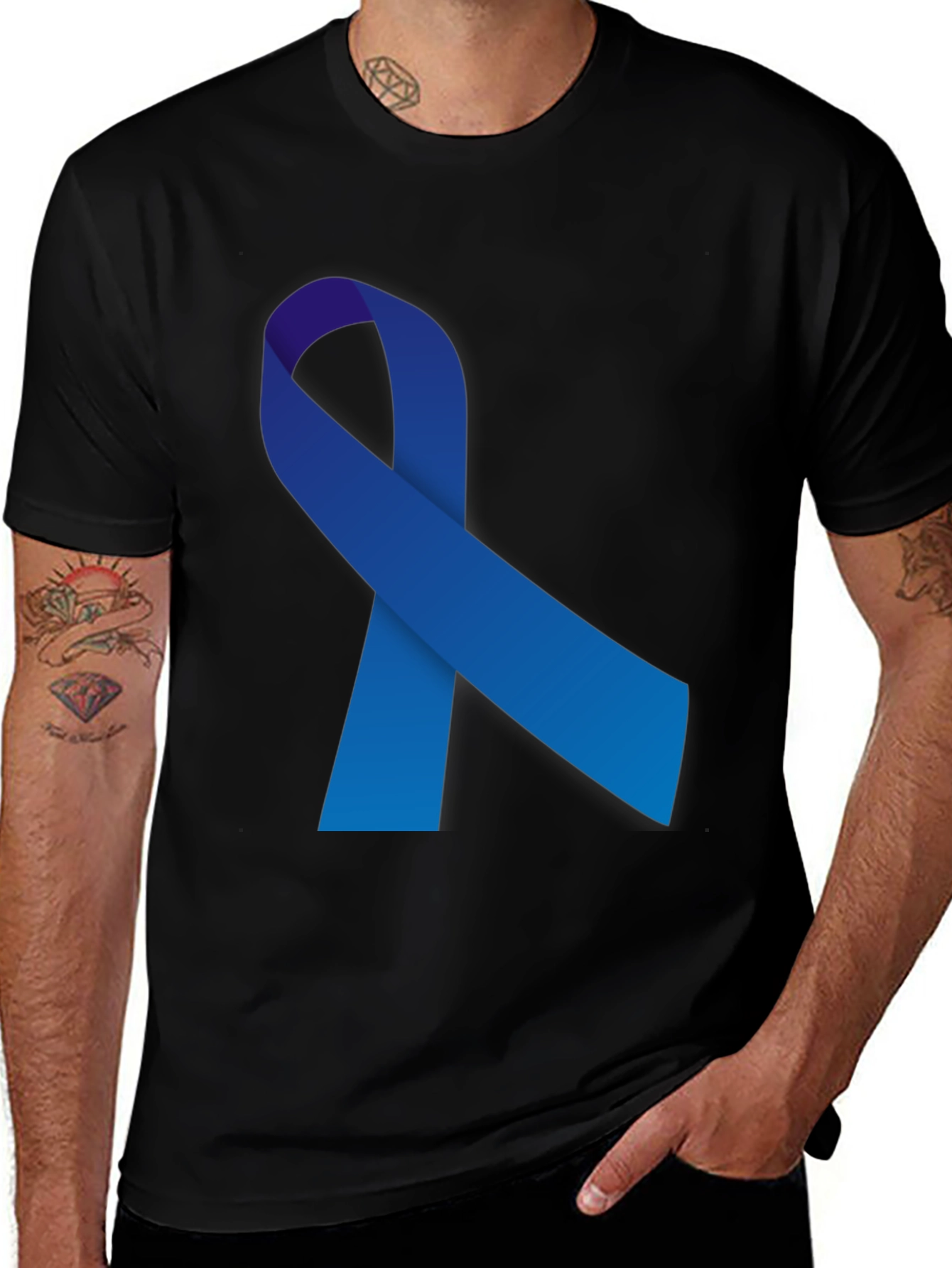 Variant 20 of Blue Ribbon Awareness T-Shirt