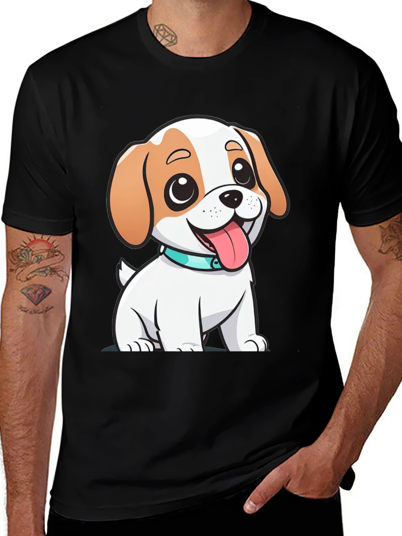 Variant 30 of Cute Cartoon Dog T-Shirt