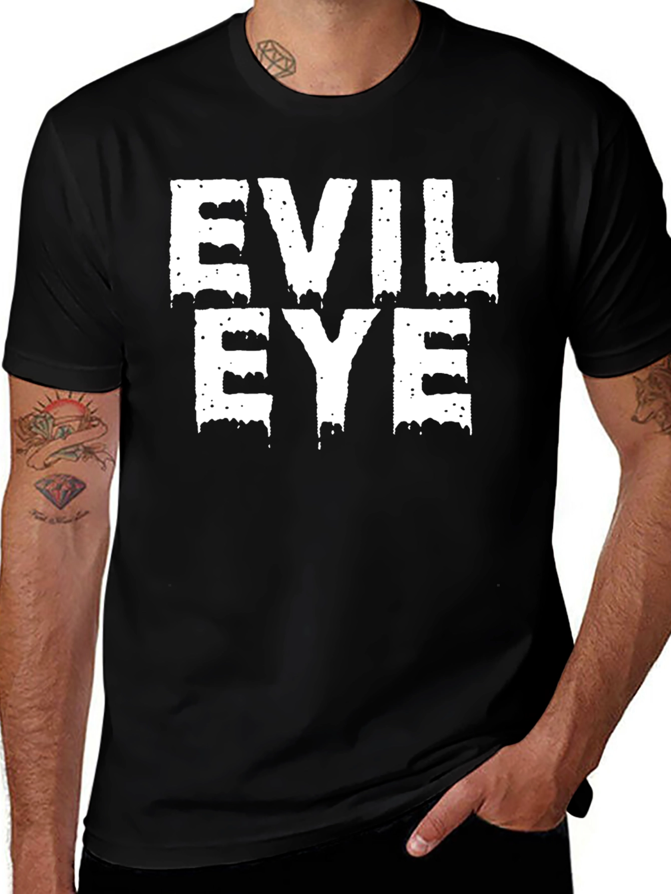 Variant 8 of Evil Eye Black Graphic T-Shirt