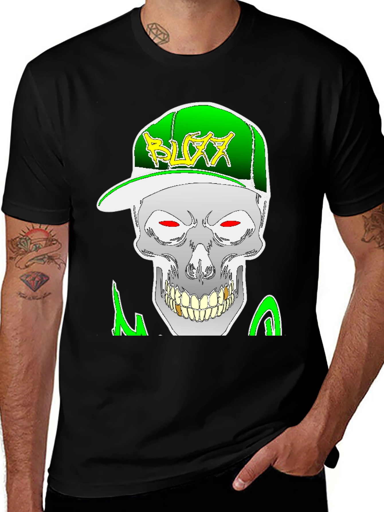 Variant 27 of Edgy Skull Graphic Tee