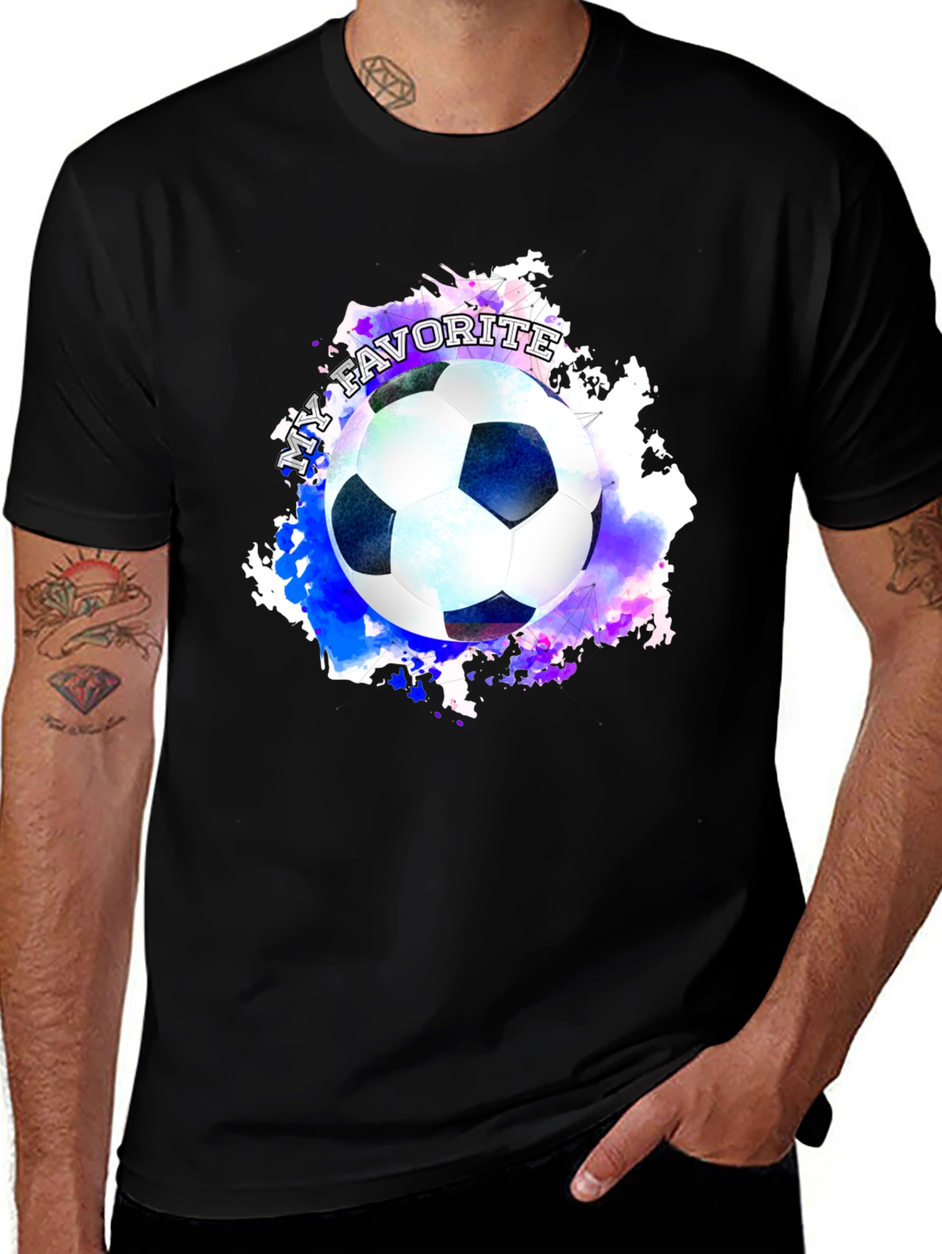 Variant 3 of Soccer Ball Graphic Tee: My Favorite Sport