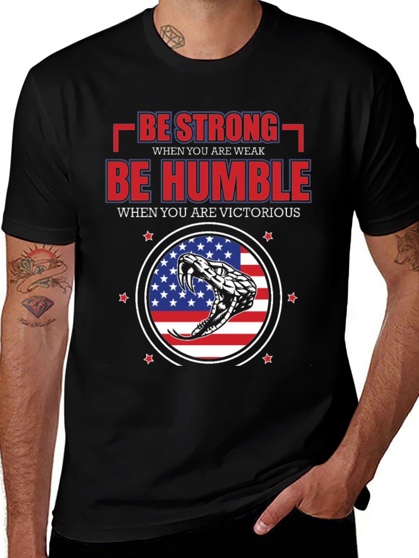 Variant 17 of Be Strong, Be Humble Patriotic T-Shirt