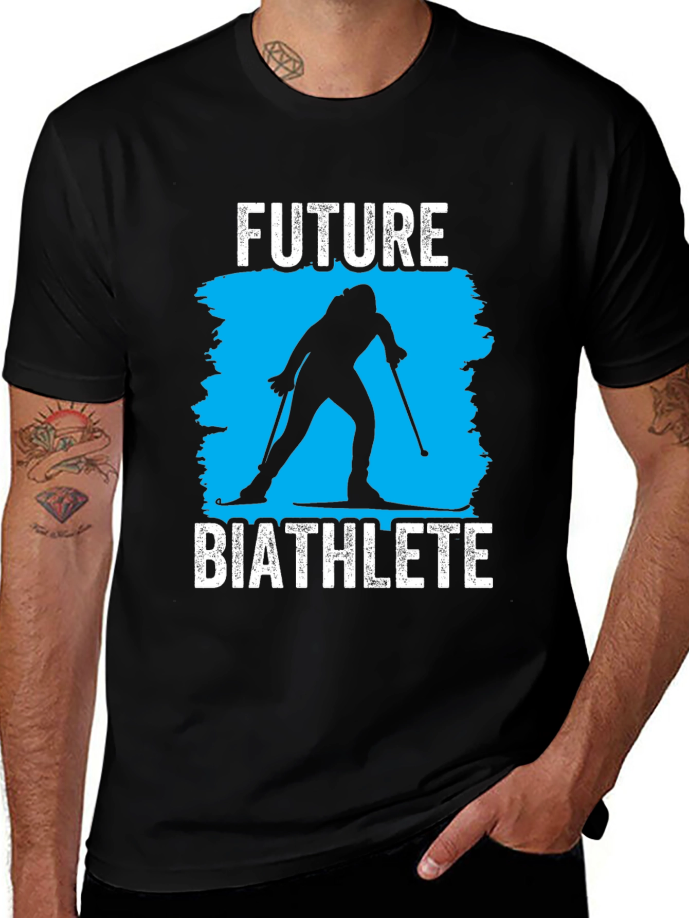 Variant 7 of Future Biathlete T-Shirt - Cross Country Skiing