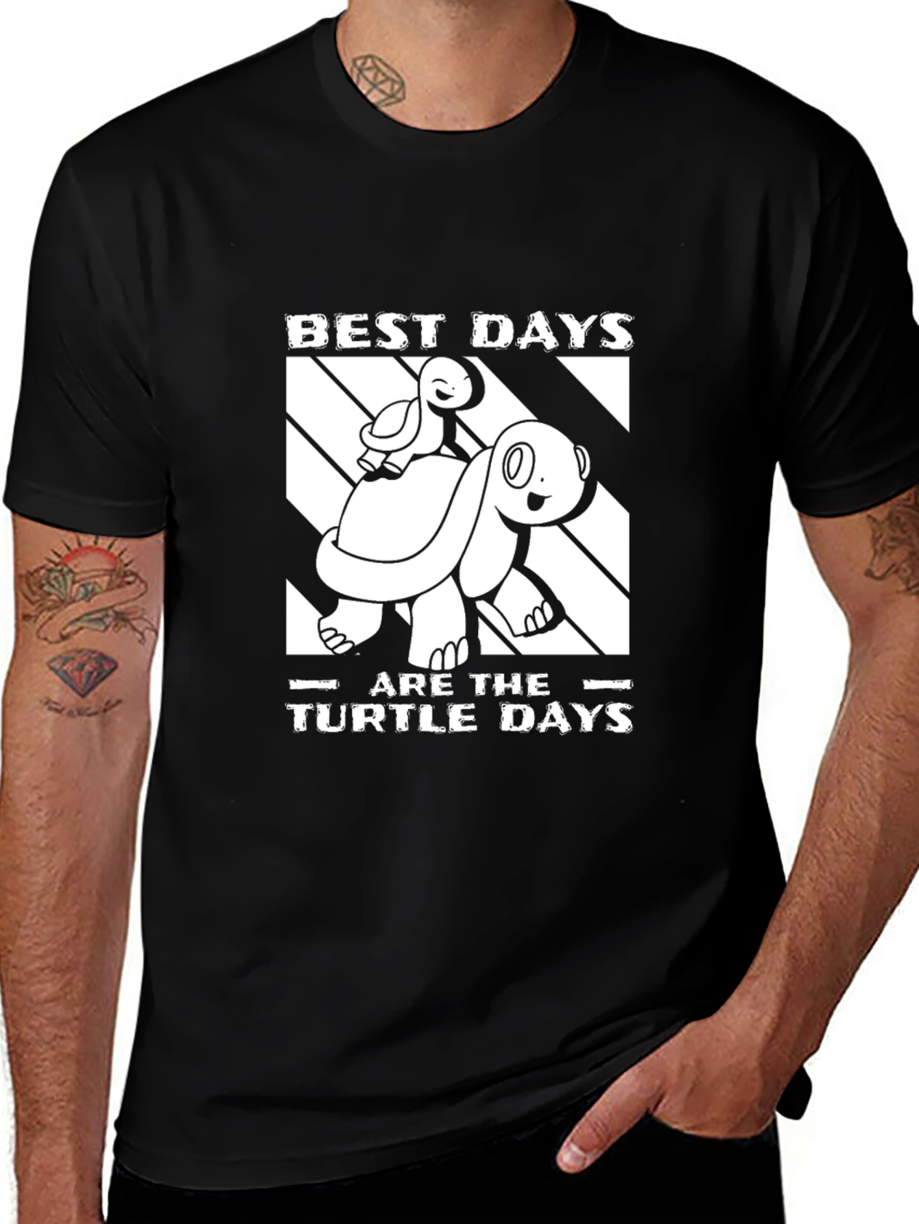 Variant 16 of Best Days Turtle Graphic Tee
