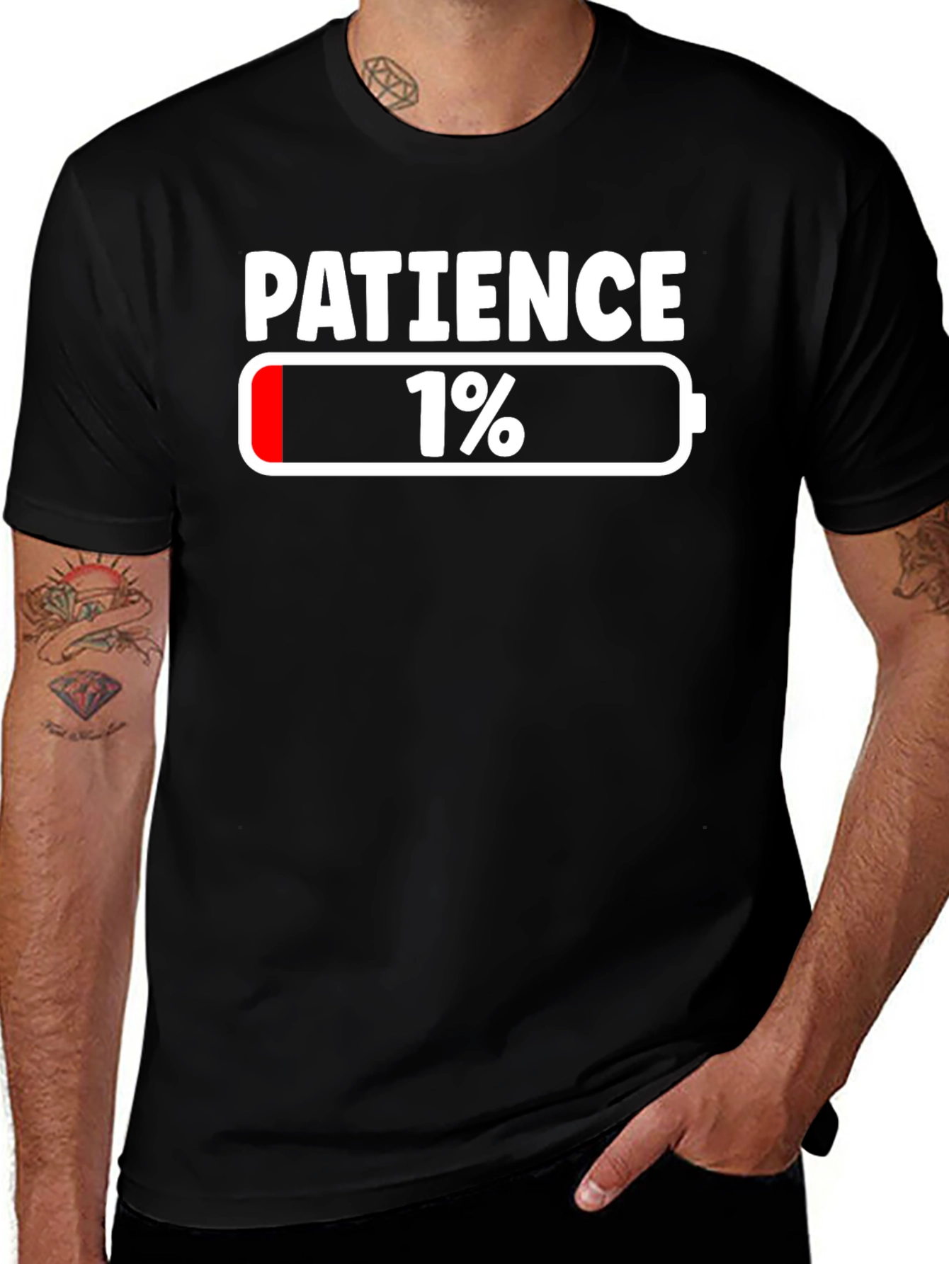 Variant 22 of Patience 1% Funny T-Shirt