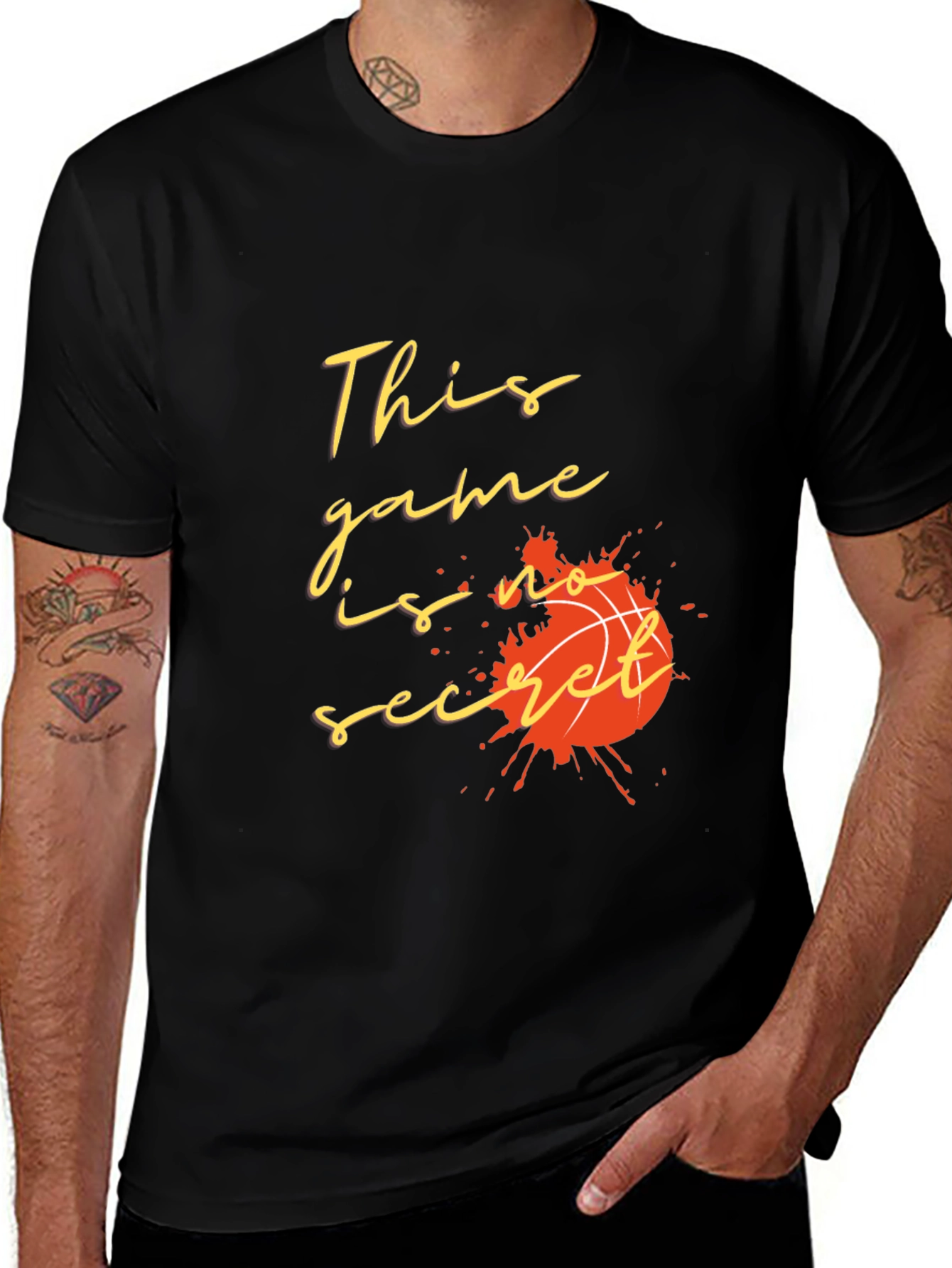 Variant 19 of Basketball Graphic Tee - This Game is No Secret