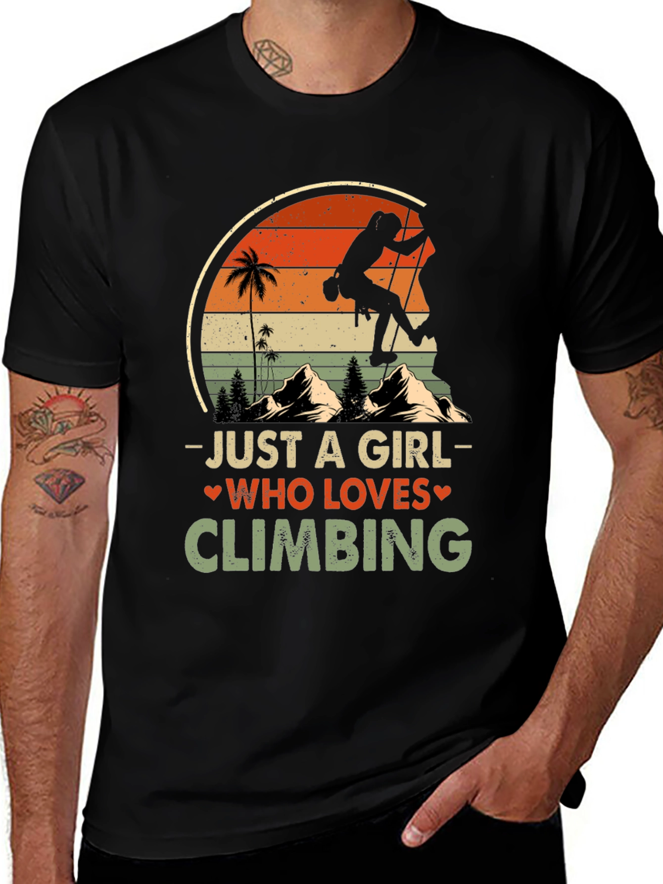 Variant 14 of Just A Girl Who Loves Climbing T-Shirt