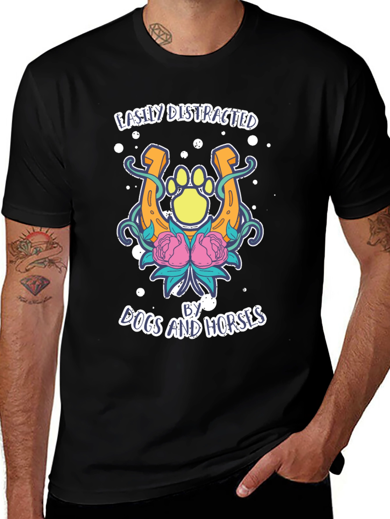 Easily Distracted by Dogs & Horses T-Shirt