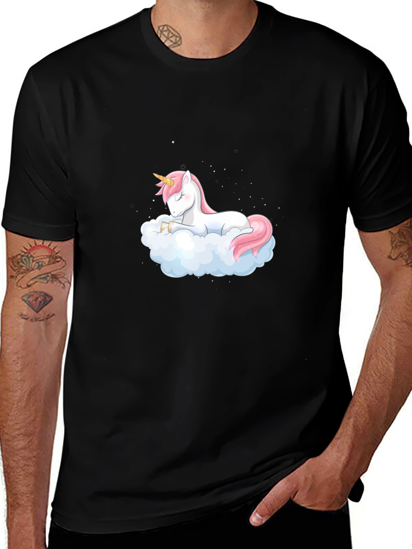 Variant 23 of Unicorn Cloud Nap Graphic Tee