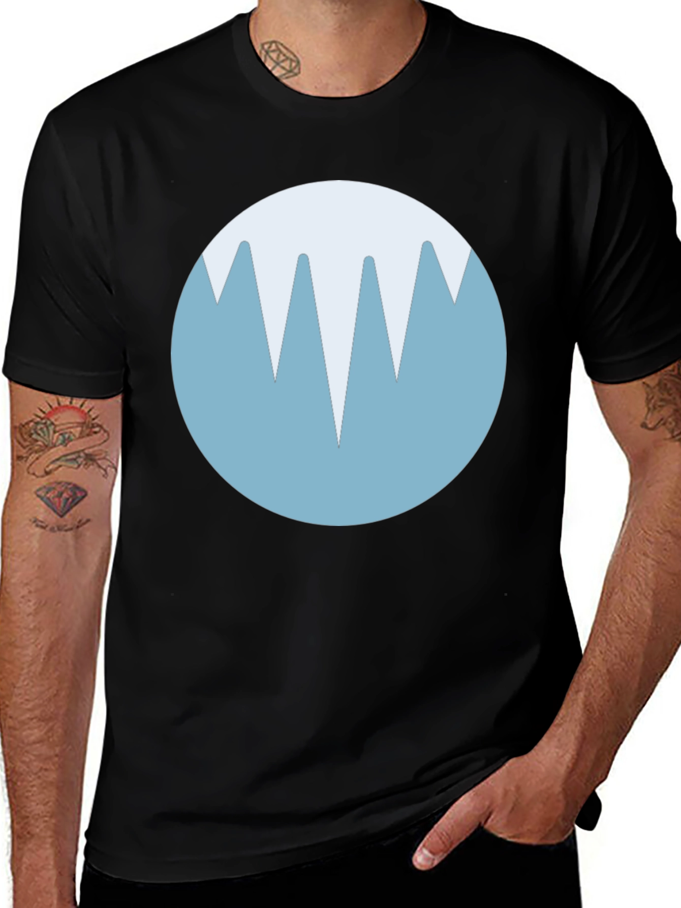 Variant 25 of Icy Peaks Graphic Tee - Adventure Time Inspired