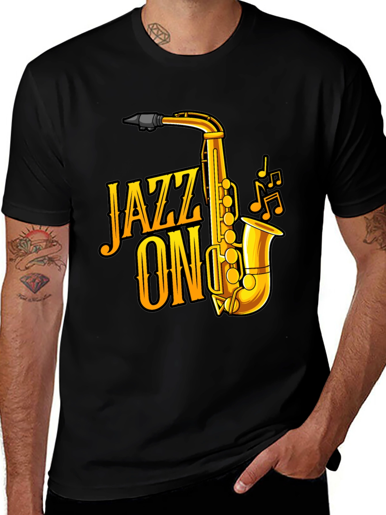 Variant 5 of Jazz On Saxophone Graphic T-Shirt