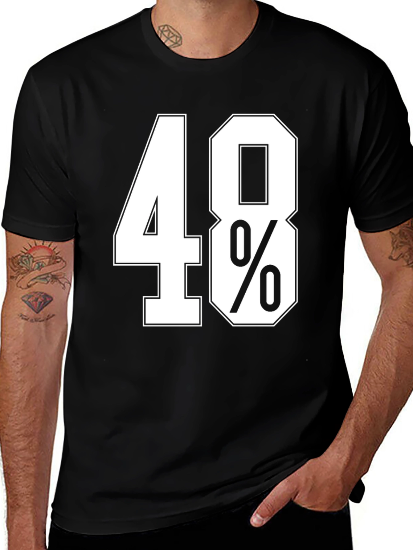 48% T-Shirt - Bold Statement Tee