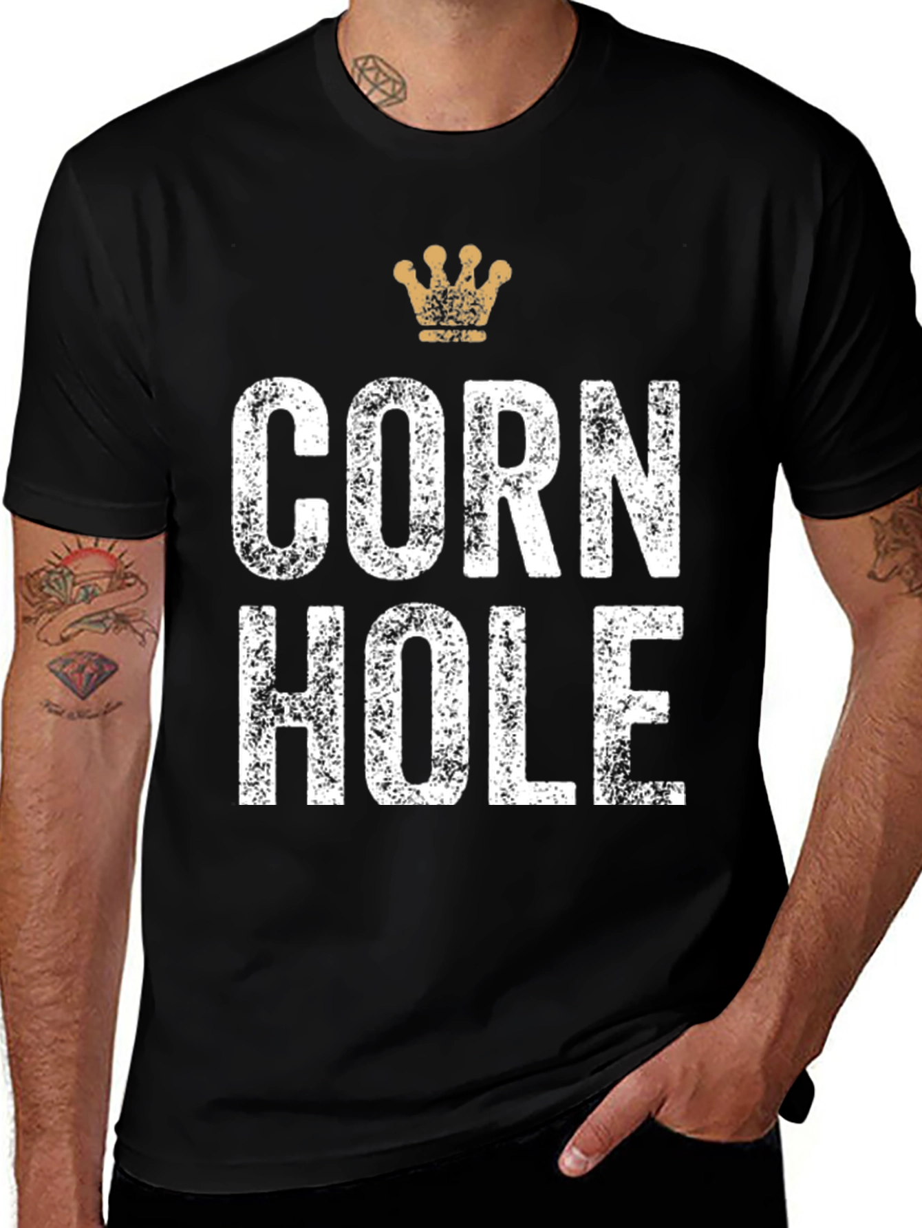 Variant 26 of Cornhole King T-Shirt - Game Day Apparel