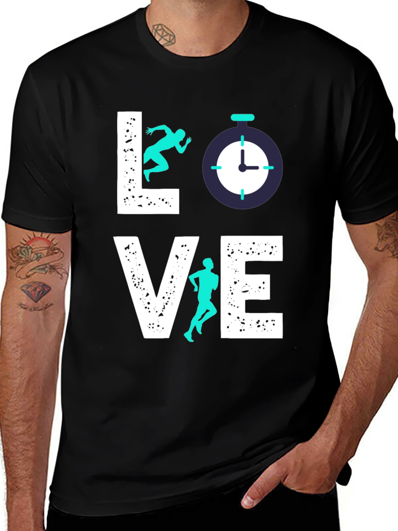 Variant 18 of Love to Run Graphic T-Shirt