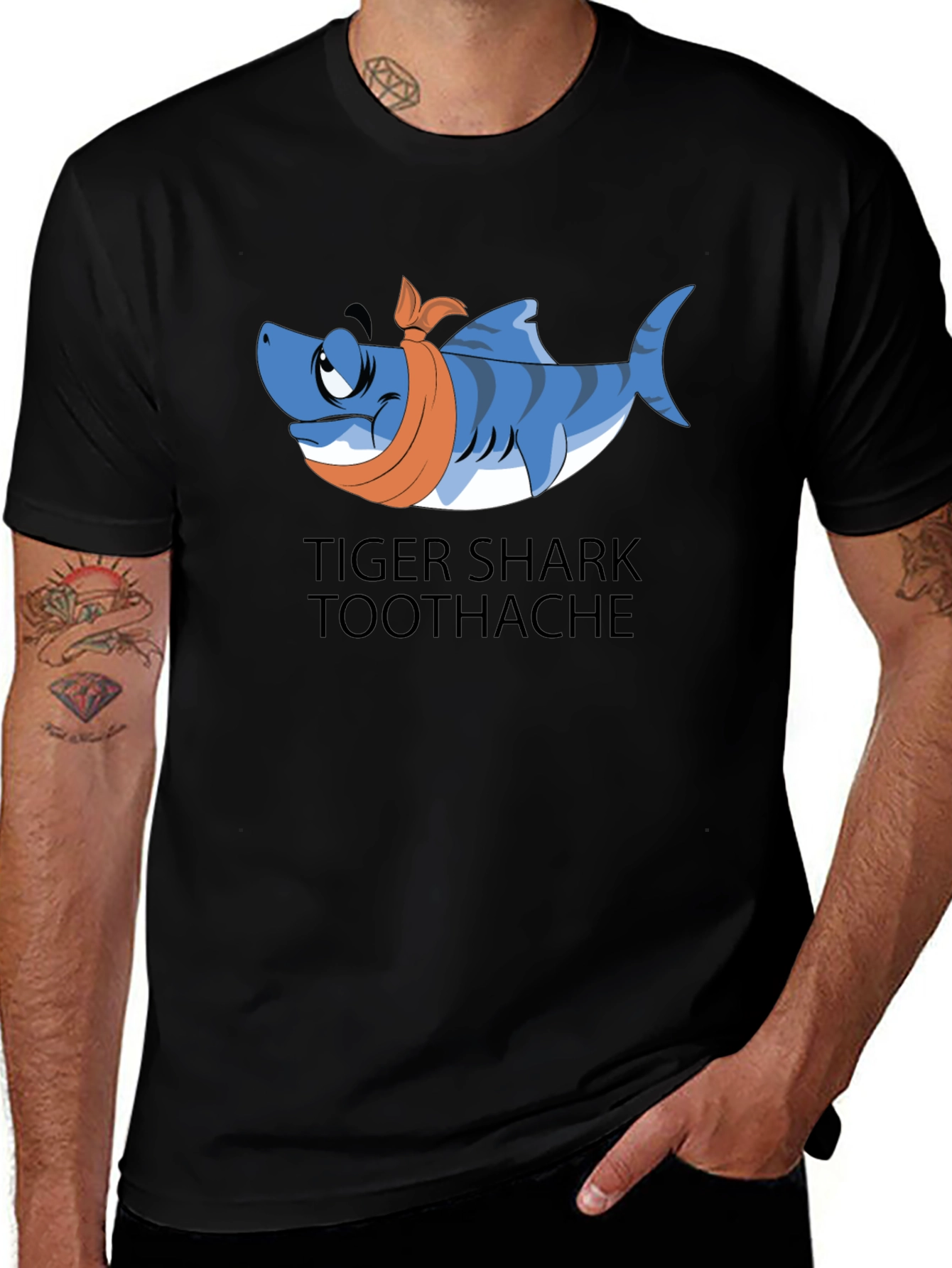 Variant 3 of Tiger Shark Toothache T-Shirt