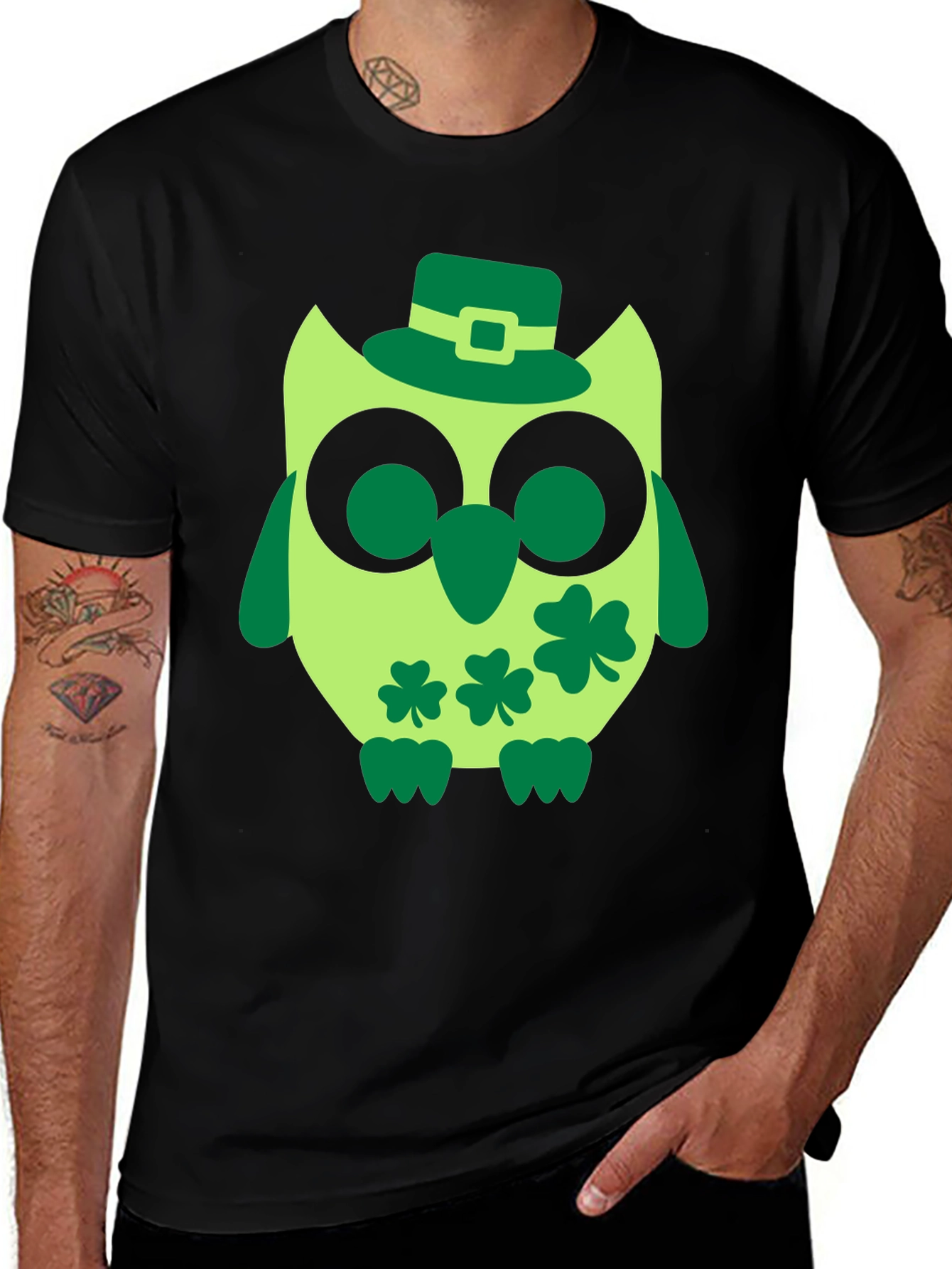 Variant 6 of St. Patrick's Day Owl T-Shirt