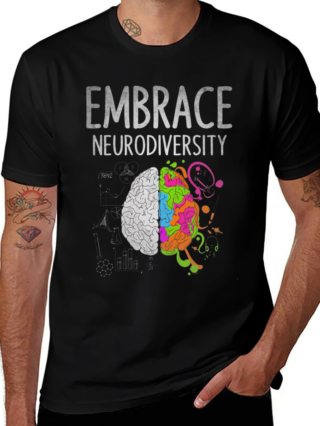 Variant 15 of Embrace Neurodiversity Graphic Tee