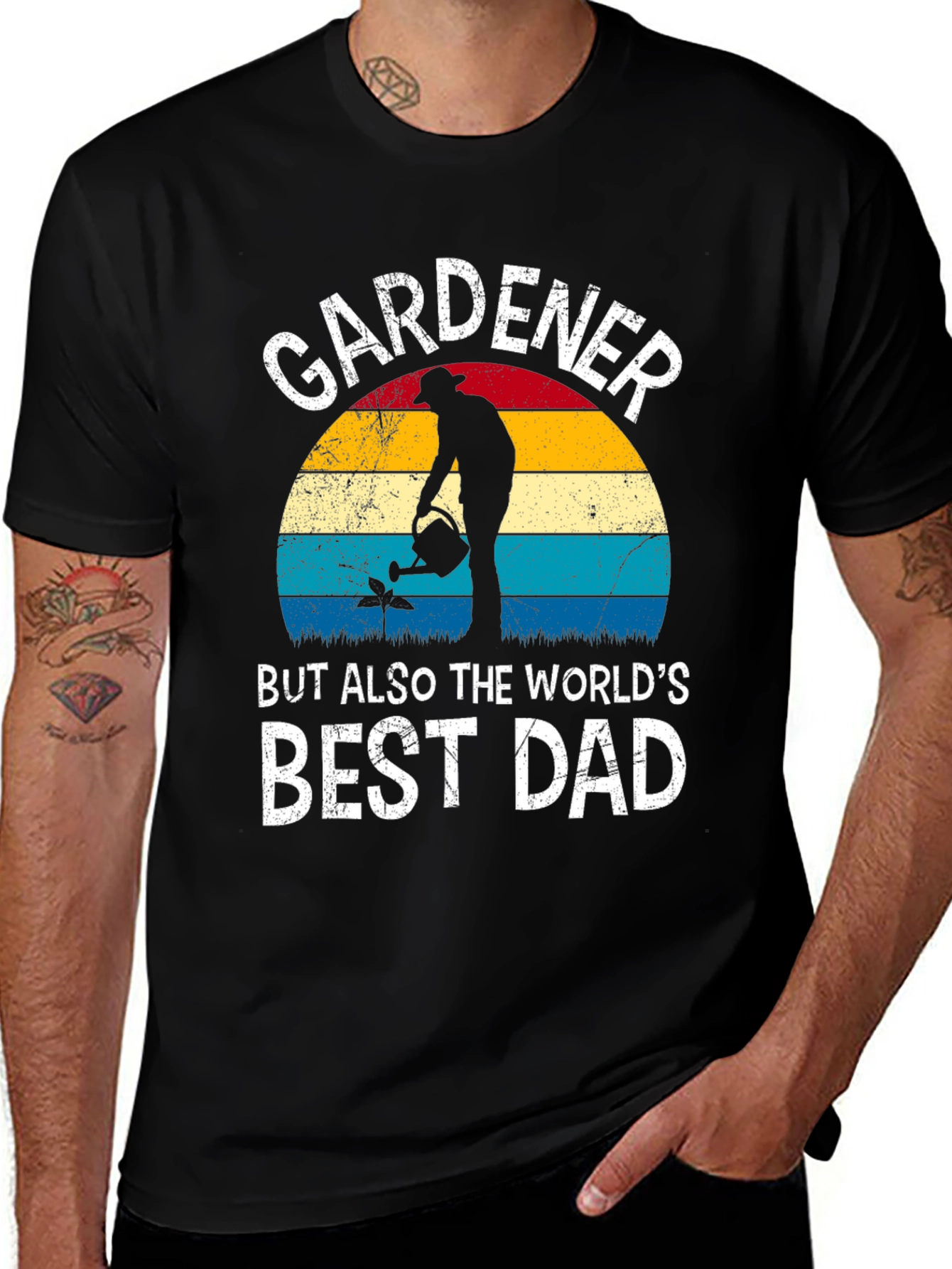 Variant 21 of Gardener Best Dad T-Shirt - Mens
