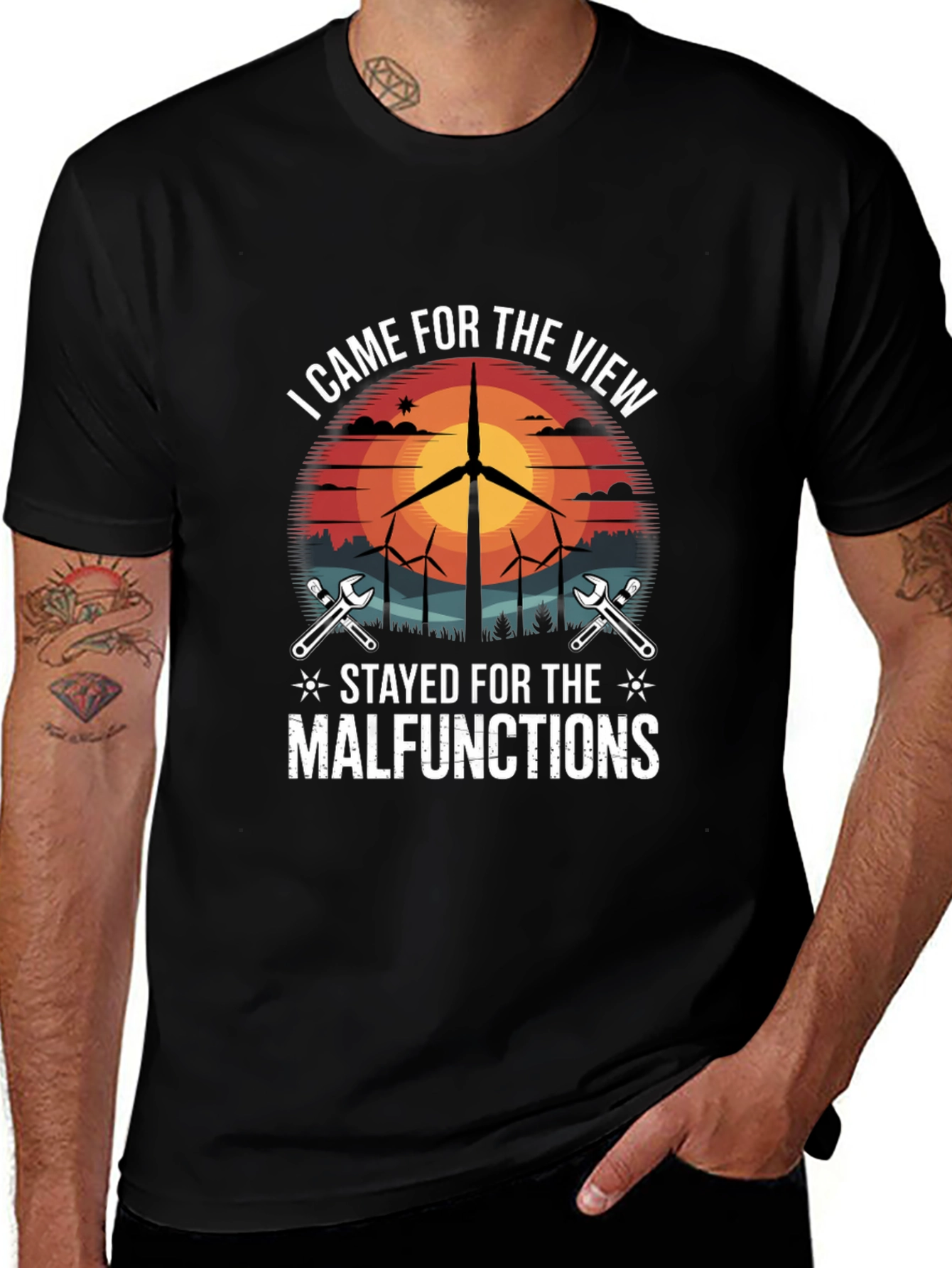 Variant 24 of Wind Turbine Technician T-Shirt - Funny Malfunction Tee