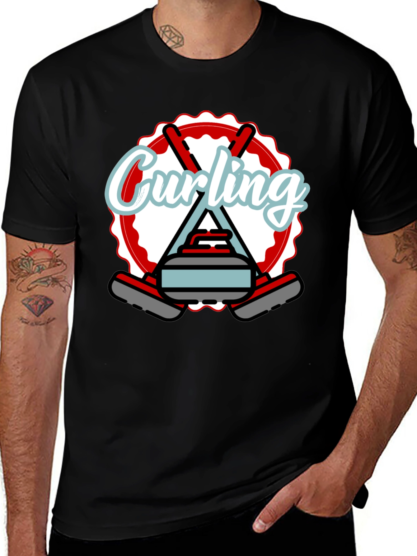 Variant 7 of Curling T-Shirt: Game On!