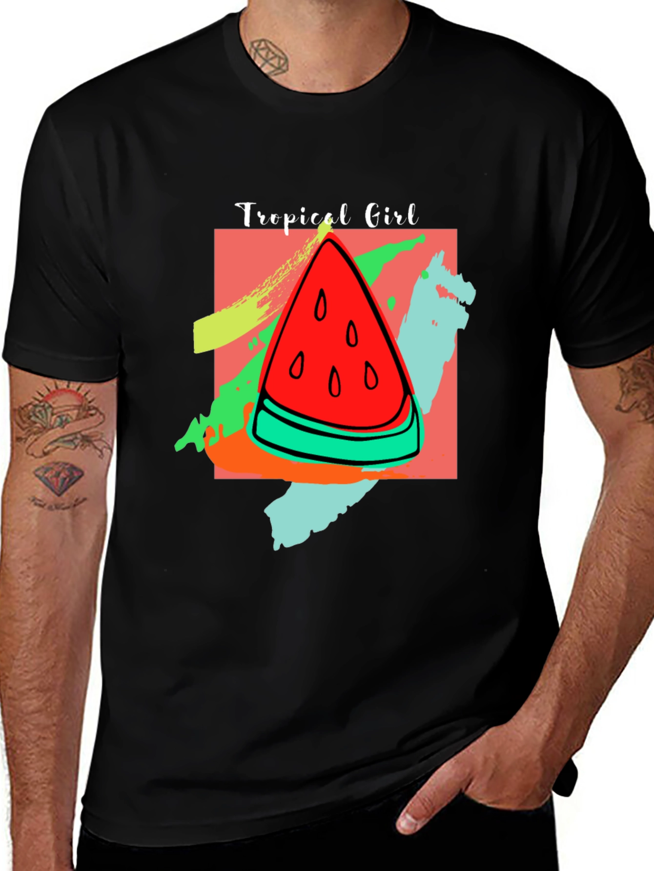 Variant 19 of Tropical Girl Watermelon T-Shirt